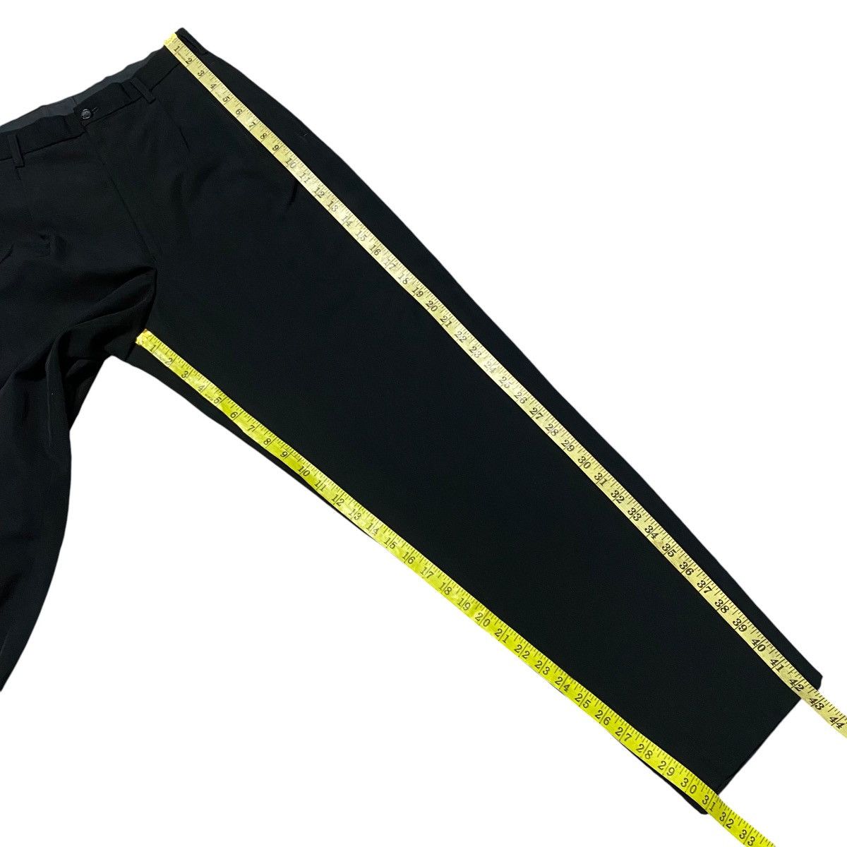 Yohji Yamamoto SS2001 Ys For Men Black Wool Rayon Baggy Pants Size US 28 / EU 44 - 19 Thumbnail