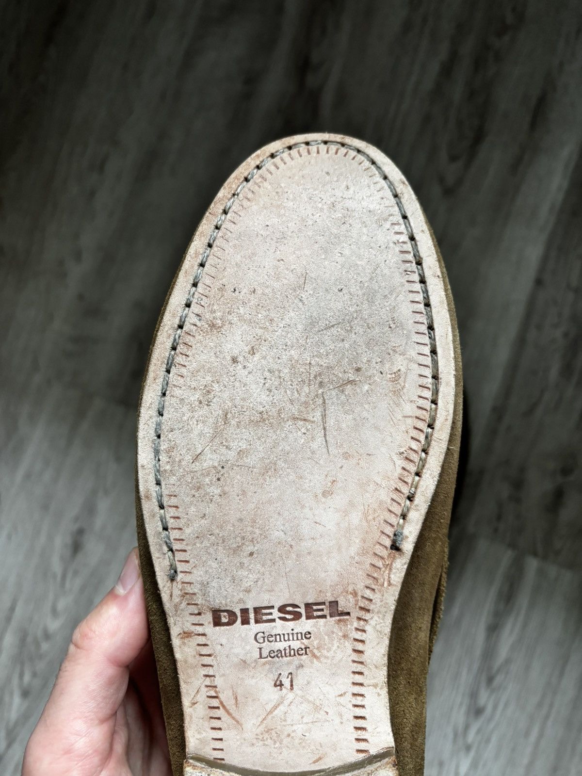 Diesel Diesel Men’s Brown Suede Leather Driving Loafers Tassel Size US 8 / EU 41 - 15 Thumbnail