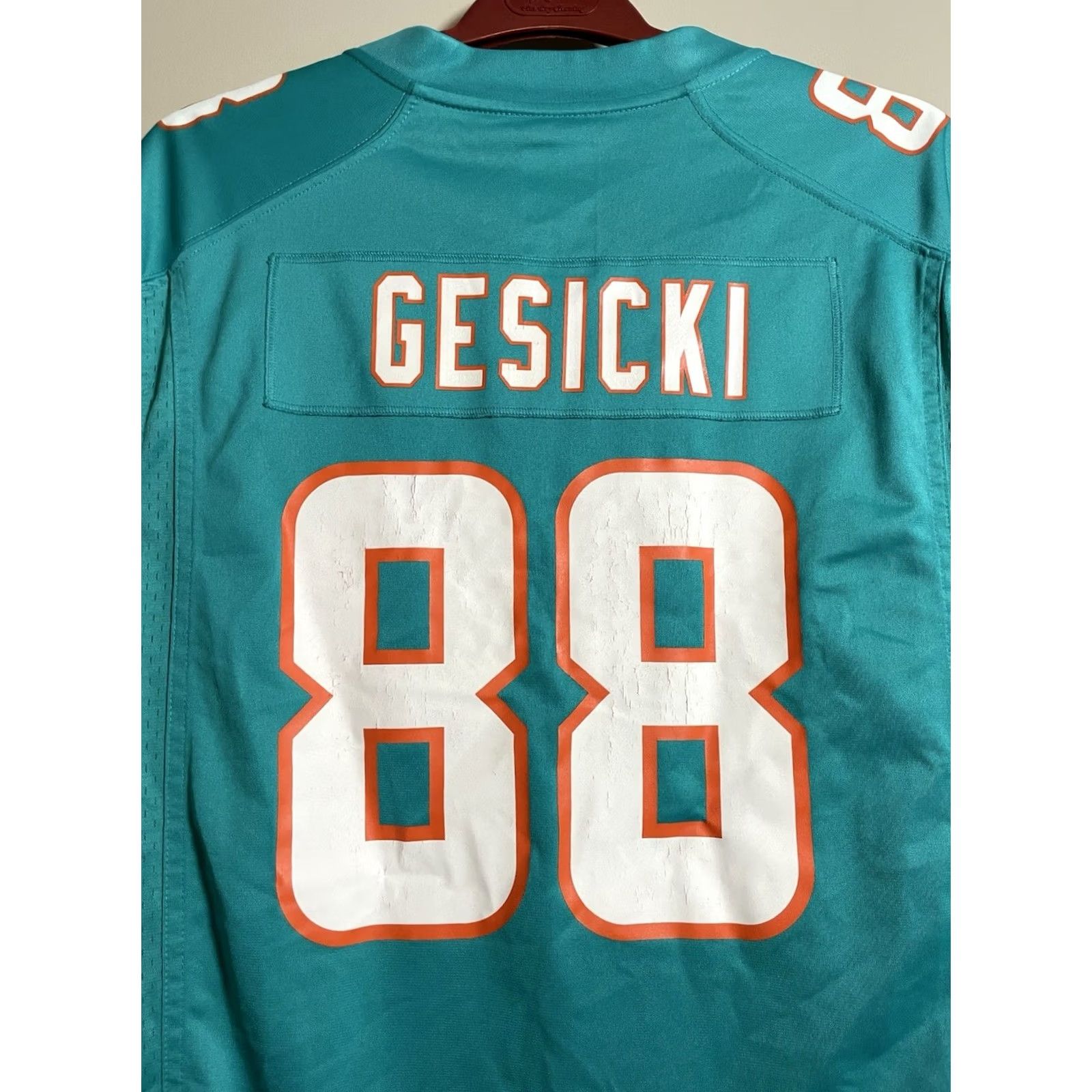 Nike Nike NFL Miami Dolphins Football Jersey Mike Gesicki #88 L Mens Blue Jersey Size US L / EU 52-54 / 3 - 6 Thumbnail