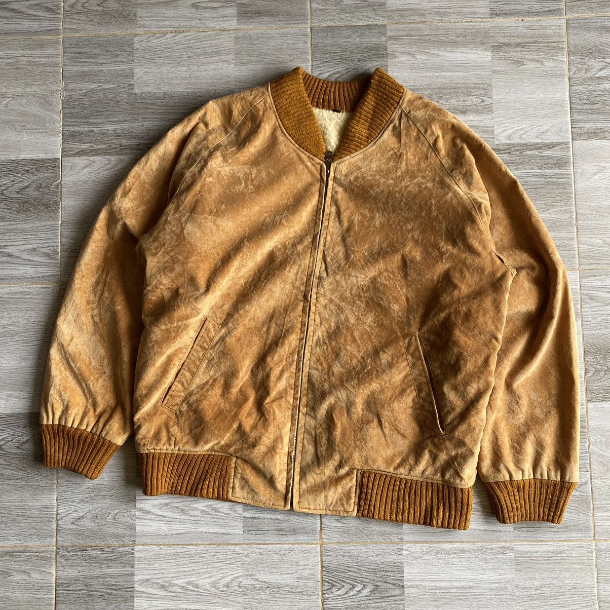Japanese Brand × Vintage Vintage Japanese Brand Fur Skin Bomber jacket Size US L / EU 52-54 / 3 - 1 Thumbnail