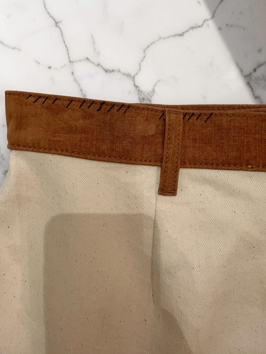 Marni marni ss24 canvas a-line skirt (snow) Size 30" / US 8 / IT 44 - 6 Thumbnail