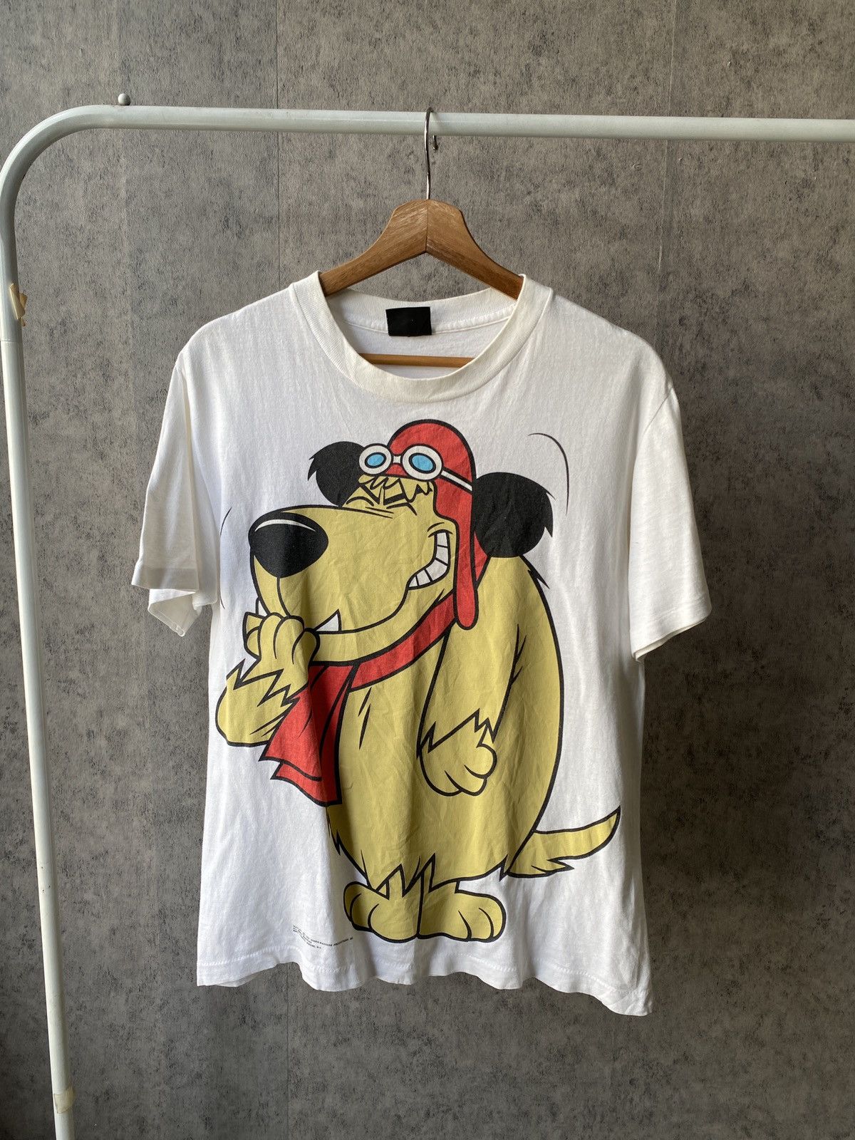 Vintage 90s Hanna Barbara Wackey Races Mirror Print Tee