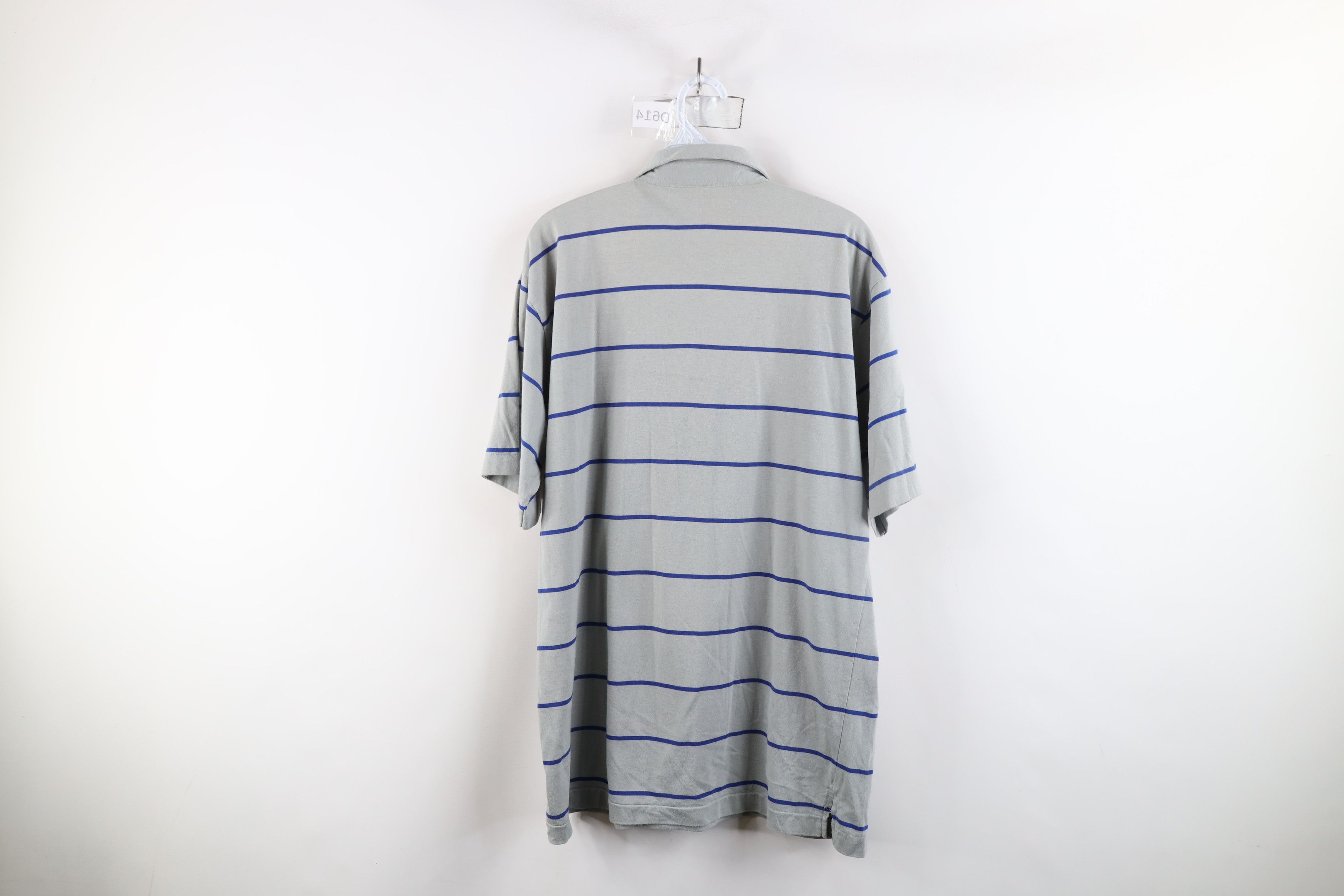 Vintage Vintage 90s Streetwear Striped Knit Collared Golf Polo Shirt Size US L / EU 52-54 / 3 - 9 Thumbnail