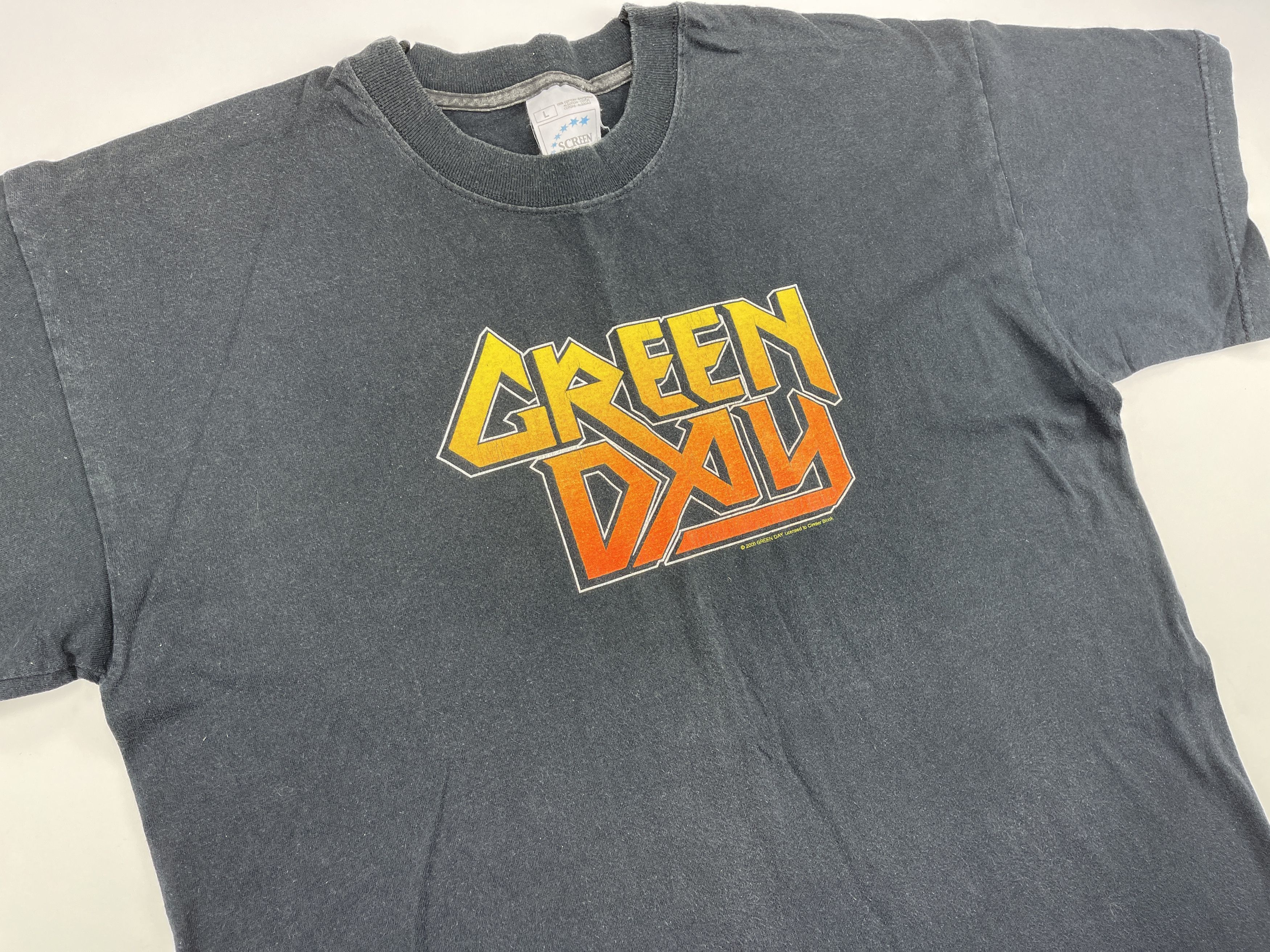 Band Tees Vintage Green Day T-Shirt, Warning tour 2000, 90s Rock Shirt Size US L / EU 52-54 / 3 - 5 Thumbnail