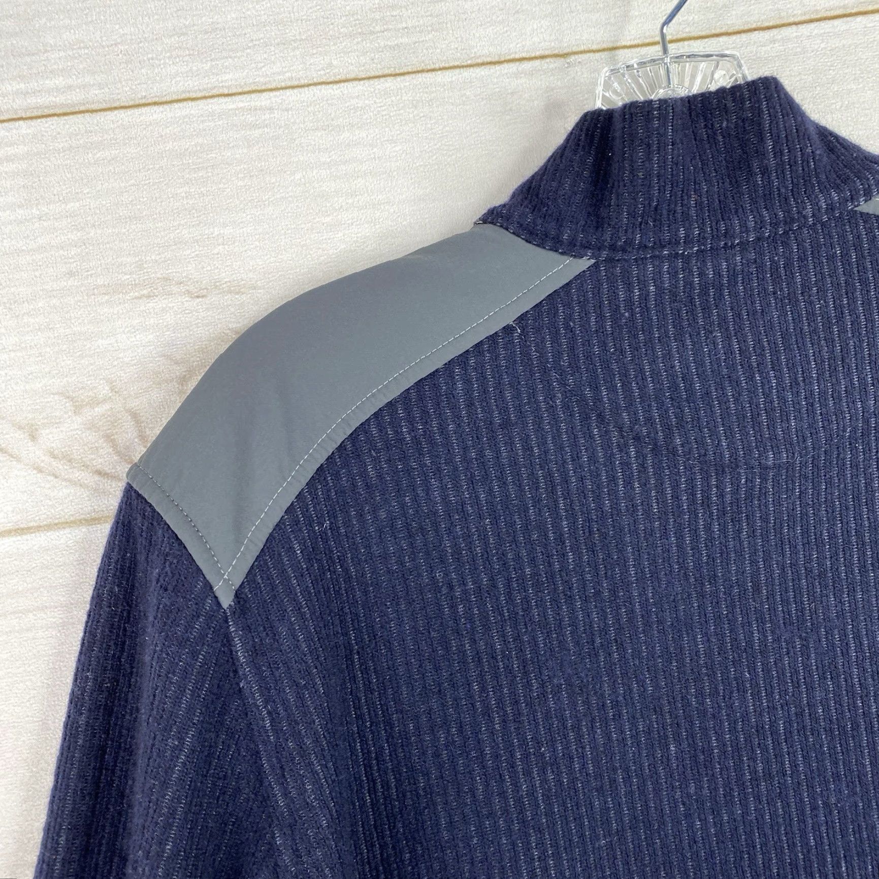 Vintage Kuhl Sweater Mens L Blue Chianti Fleece 1/4 Zip Wool Blend Pullover Hiking Size US L / EU 52-54 / 3 - 7 Thumbnail