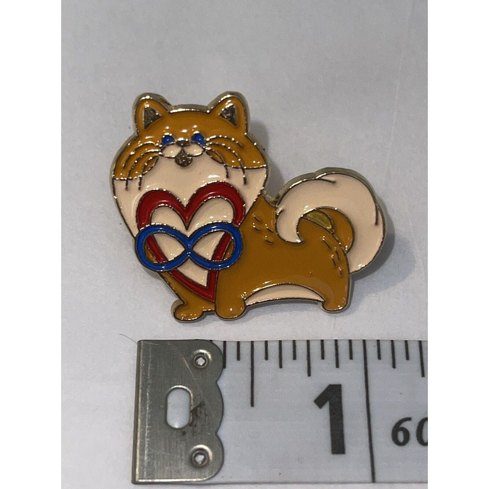 Other Happy Cat Infinity Heart Pin Brooch Size ONE SIZE - 1 Preview