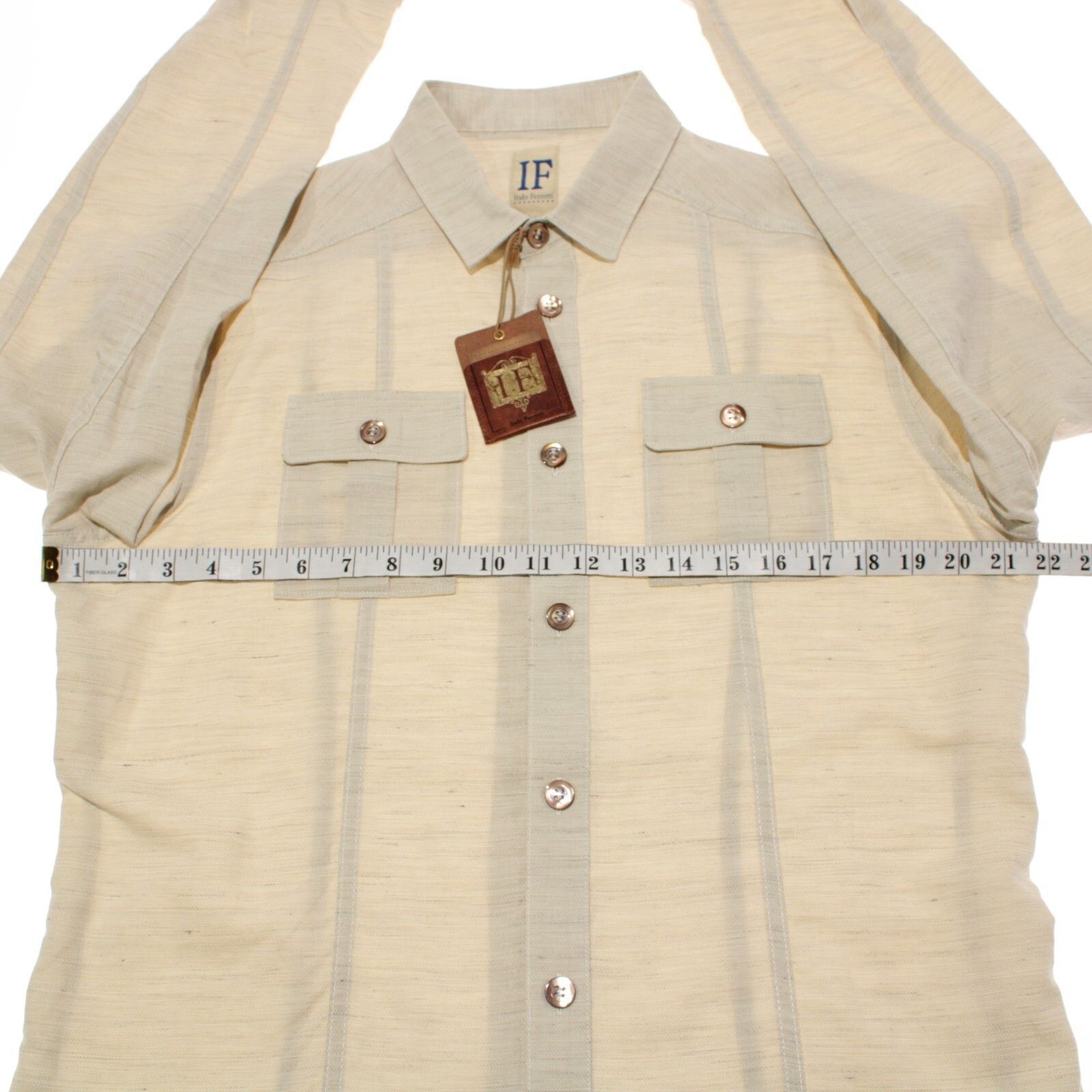 Other Italo Ferretti New with tags Shirt Size L US In Beige Size US L / EU 52-54 / 3 - 6 Thumbnail