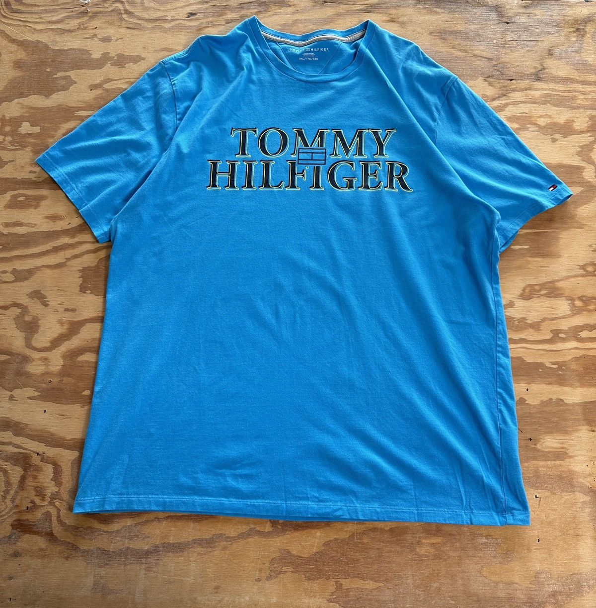 Tommy Hilfiger Blue Tommy Hilfiger cotton t-shirt Size US XXL / EU 58 / 5 - 1 Thumbnail