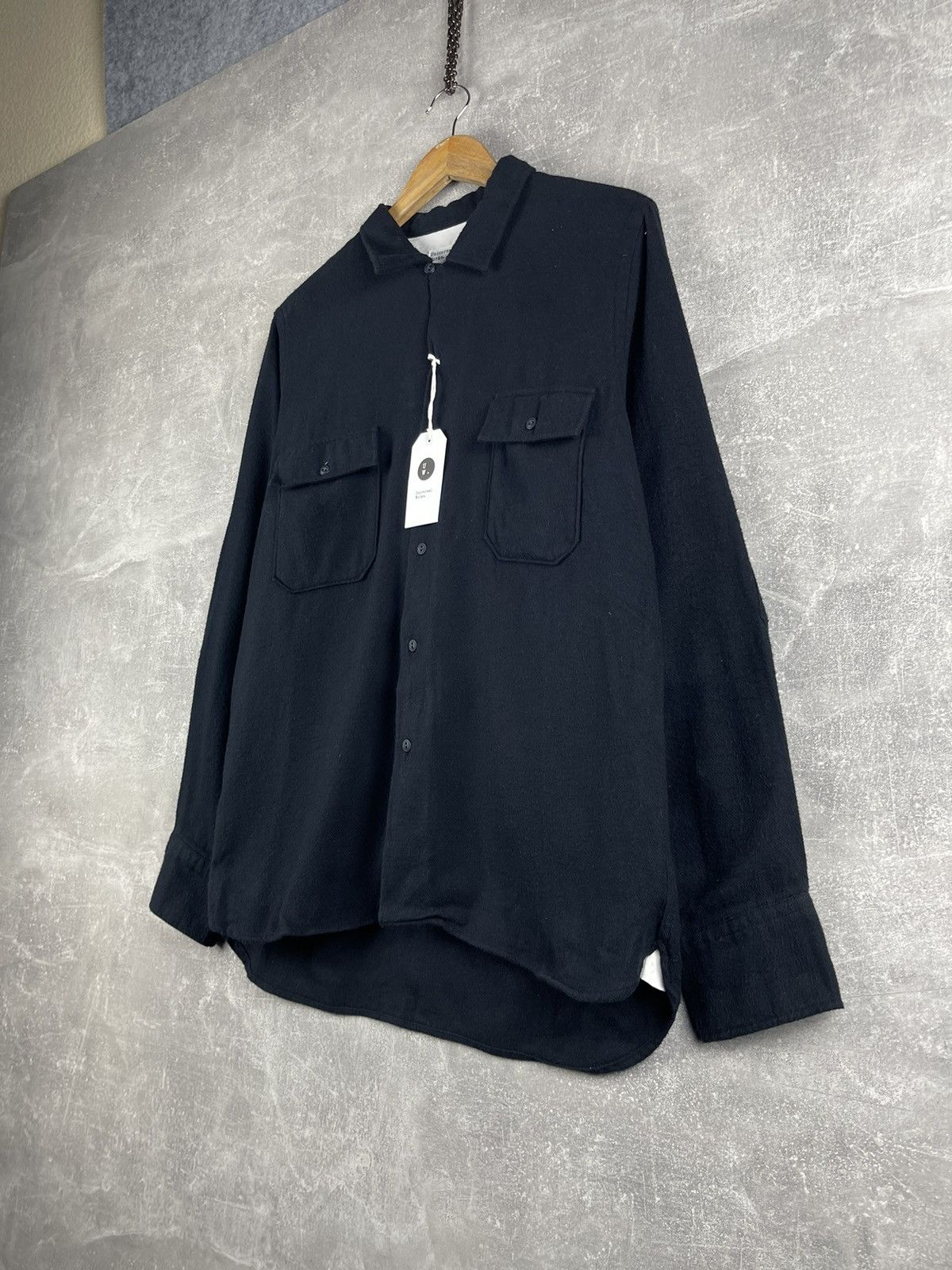 Universal Works Universal Works Black Worker Shirt Alaska Organic Cotton Size US M / EU 48-50 / 2 - 2 Thumbnail