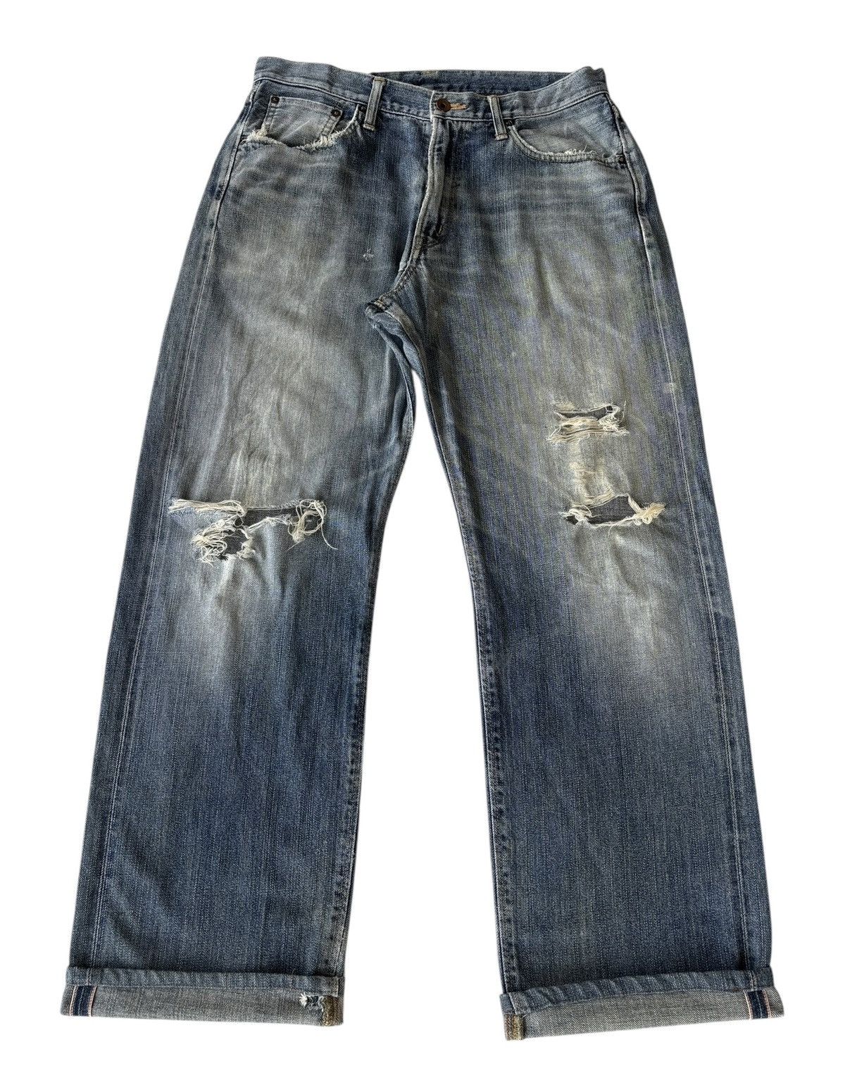 EDWIN５０５X Edwin Vintage Edwin 505zx Japan Red Line Selvedge Denim Jeans