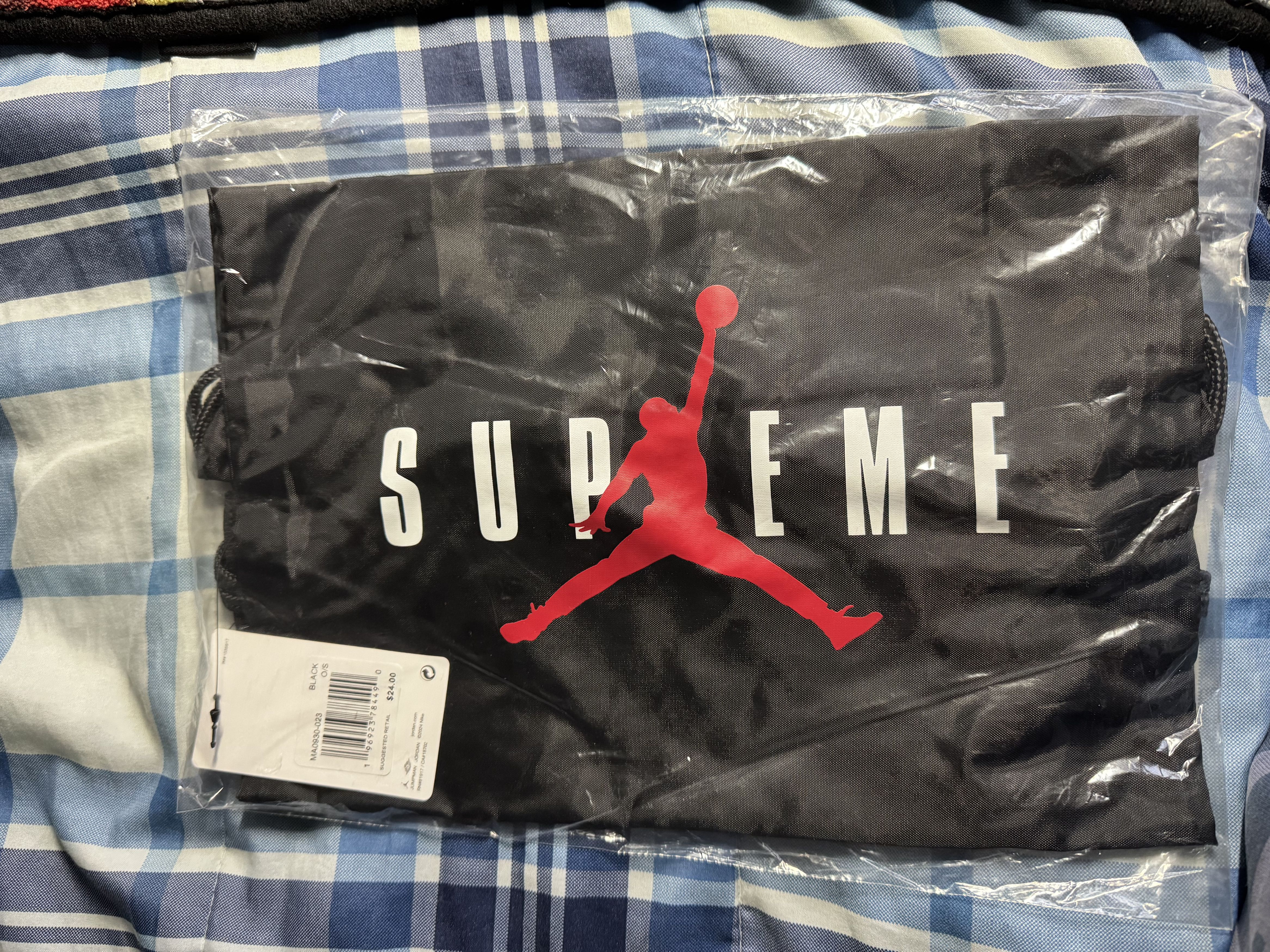 Supreme Supreme/Jordan Drawsting Bag Size ONE SIZE - 2 Thumbnail