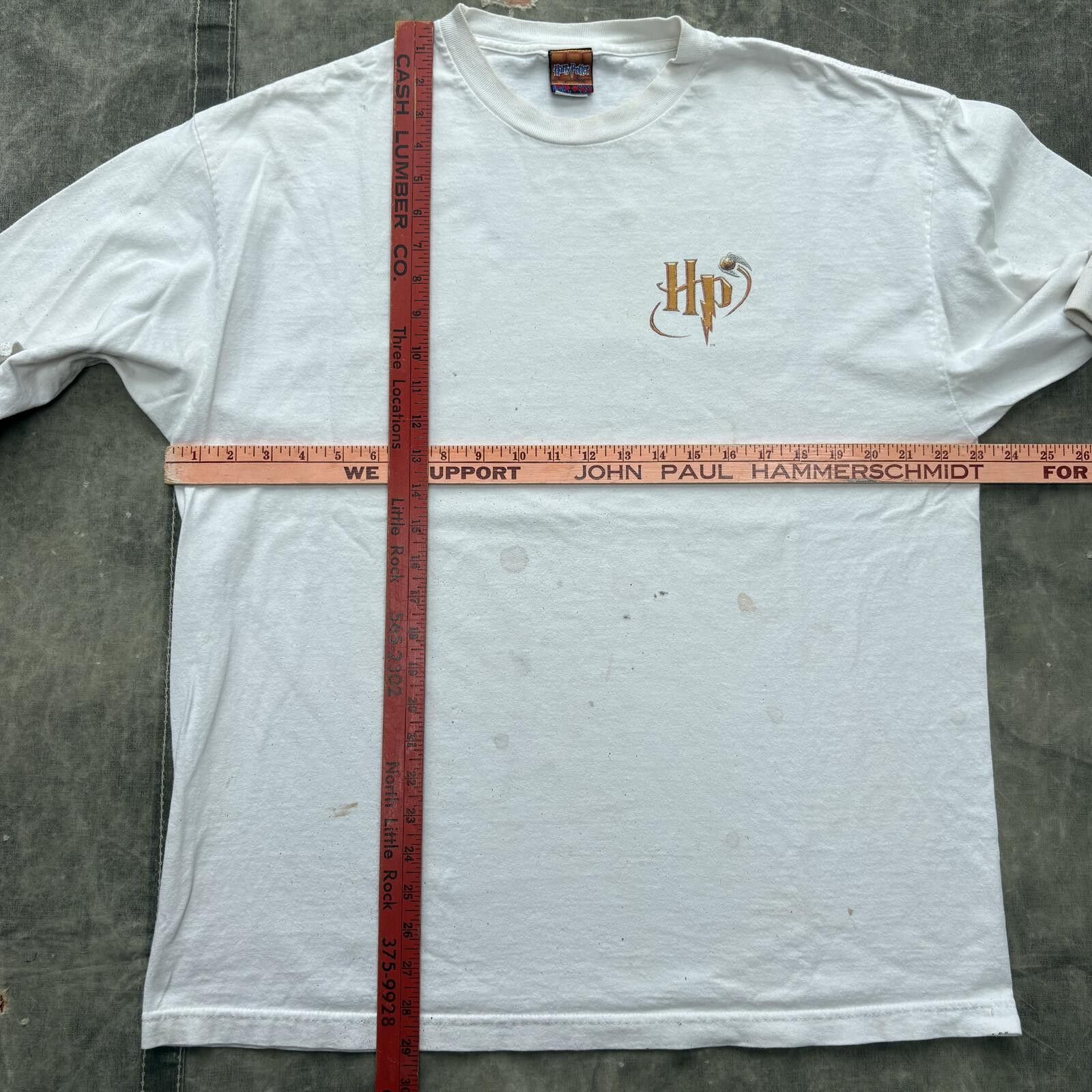 Warner Bros Vintage Paint Splatter Harry Potter Quidditch Movie Shirt Size US XL / EU 56 / 4 - 6 Thumbnail
