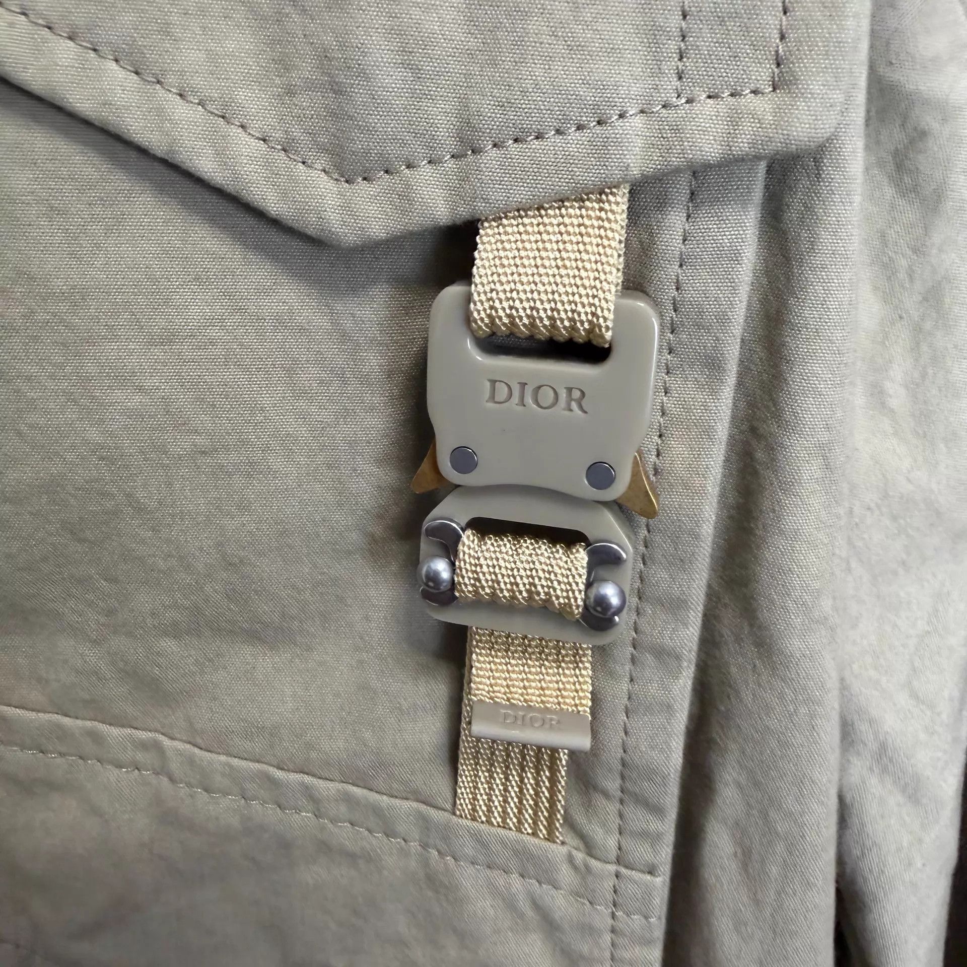 Dior DIOR FW22 Beige Multi-Pocket Stand Collar Men's Jkt Size US L / EU 52-54 / 3 - 4 Thumbnail