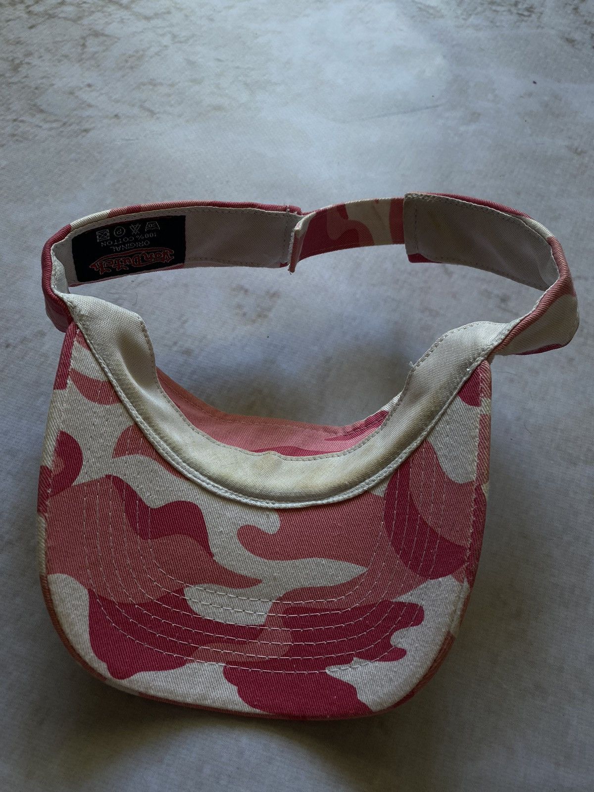 Vintage × Von Dutch Vintage Von Dutch Pink Camo Visor Cap Y2k Hype Rare Japanese Size ONE SIZE - 4 Thumbnail