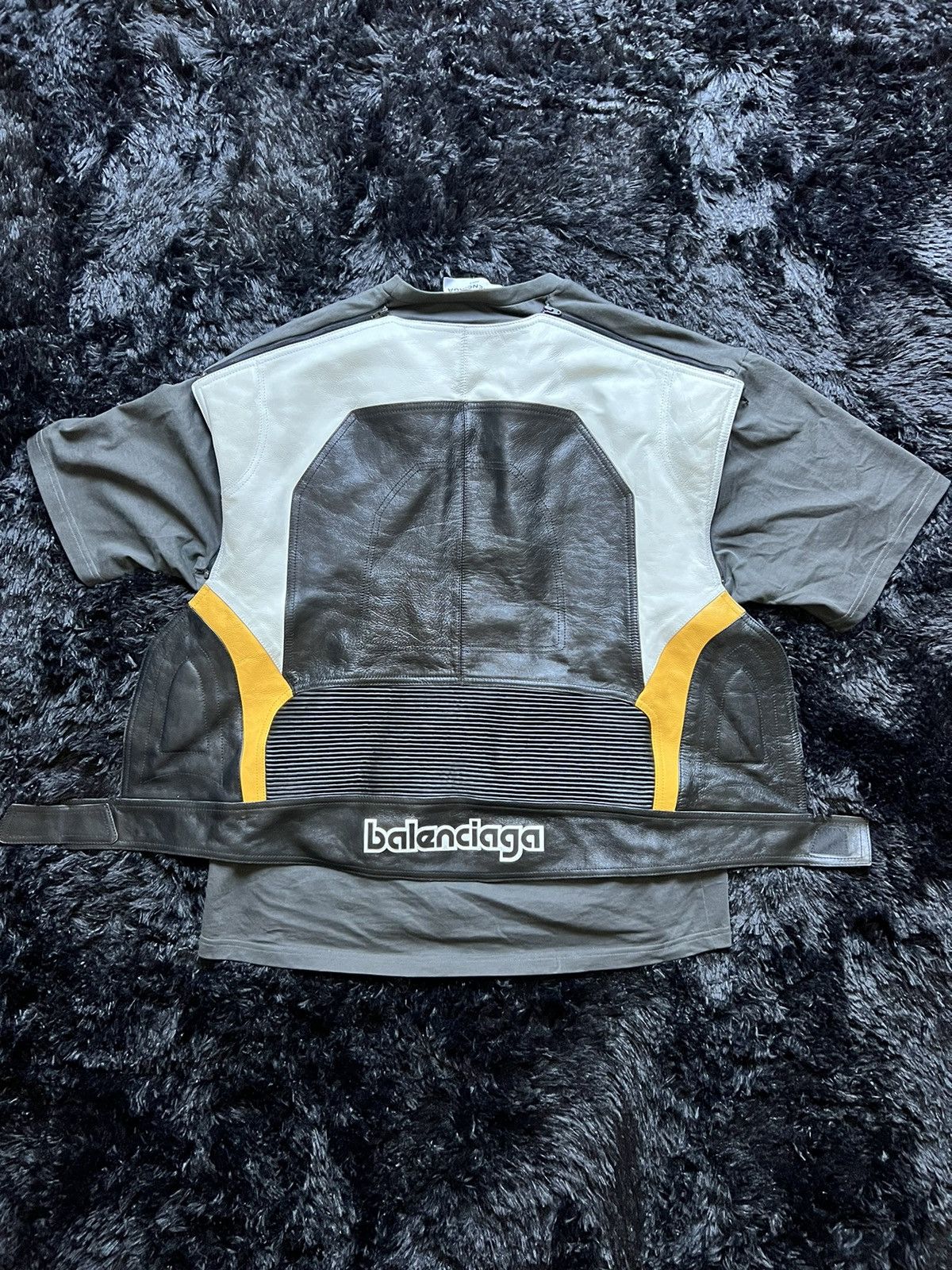 Balenciaga Hybrid Motorbike Vest Shirt Fall 2017 Size US M / EU 48-50 / 2 - 2 Thumbnail