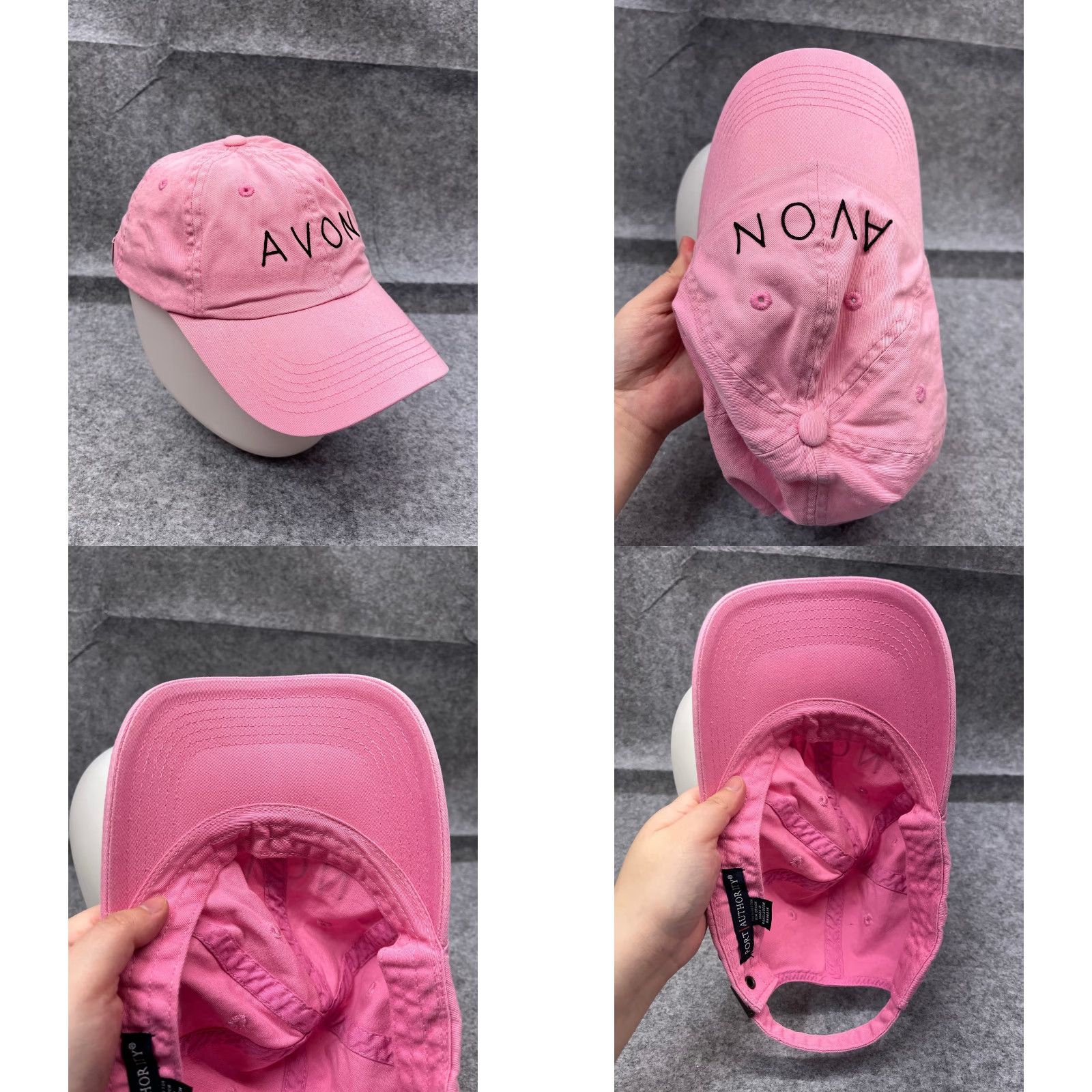 Port Authority Port Authority Avon Cosmetics Hat Cap Strap Back Women One Size Pink 100% Cotton Makeup Size ONE SIZE - 8 Thumbnail