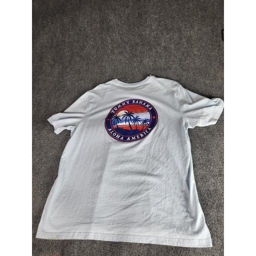 Tommy Bahama Tommy Bahama TShirt Aloha America Men Sz L Cotton Blue Islan Size US L / EU 52-54 / 3 - 2 Thumbnail
