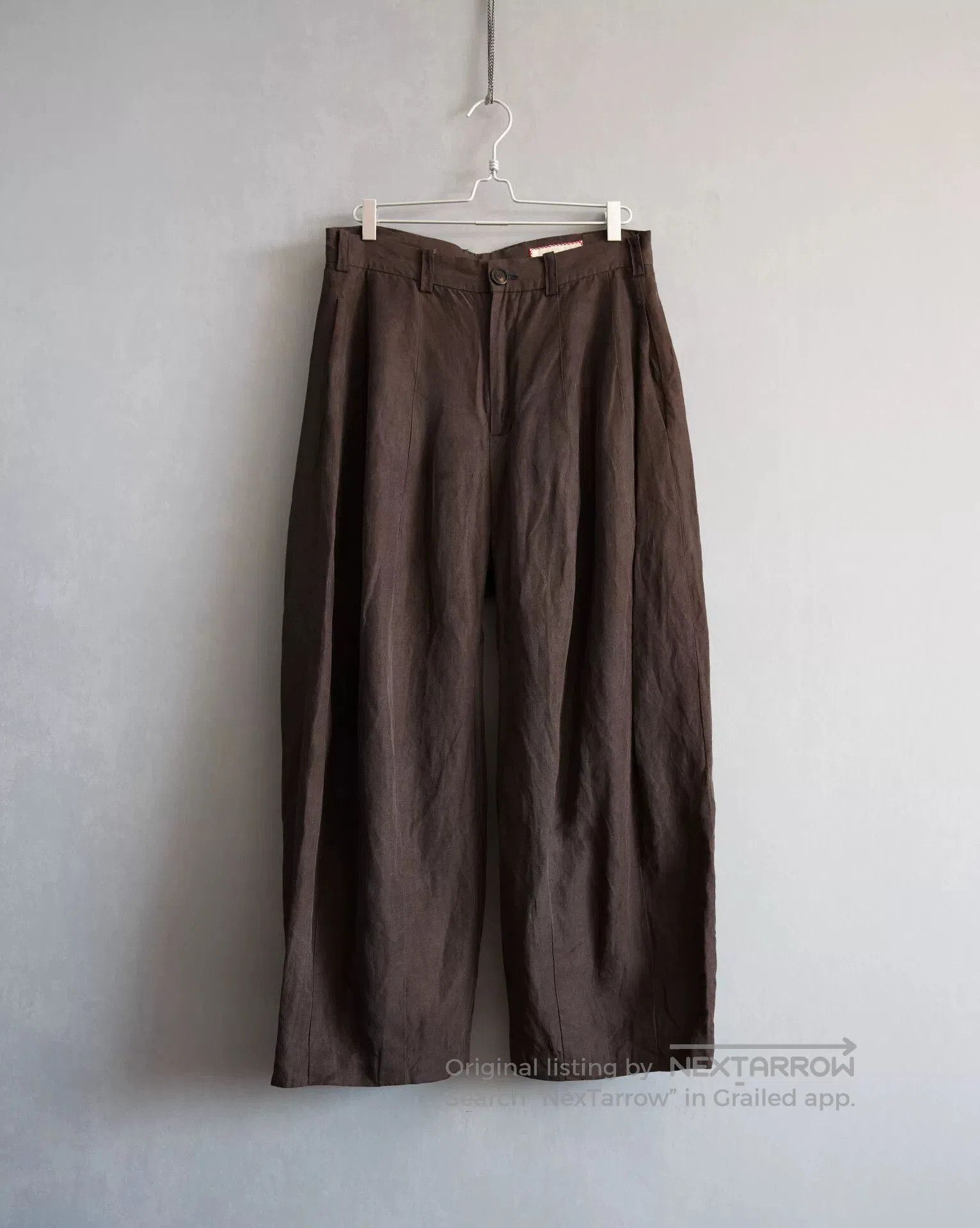 Geoffrey B. Small Geoffrey b.small 22SS Silk-Cotton Wide-Leg Pants. Size 26" / US 2 / IT 38 - 1 Thumbnail