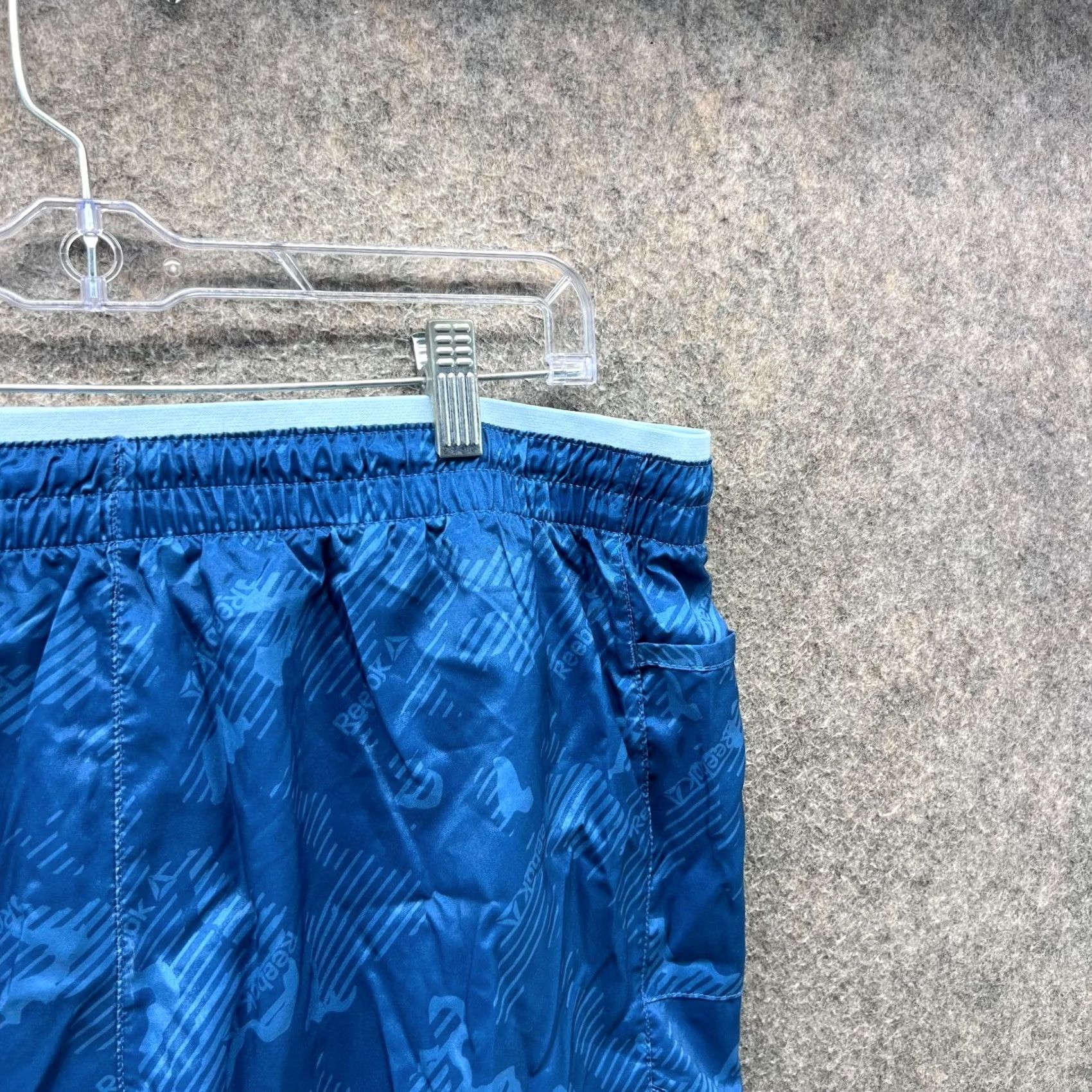 Reebok Reebok Shorts Mens XL Blue Running Lightweight Athletic Logo Camouflage Athletic Sports Mens XL Blue Camouflage Lightweight Running Shorts Size US 36 / EU 52 - 3 Thumbnail