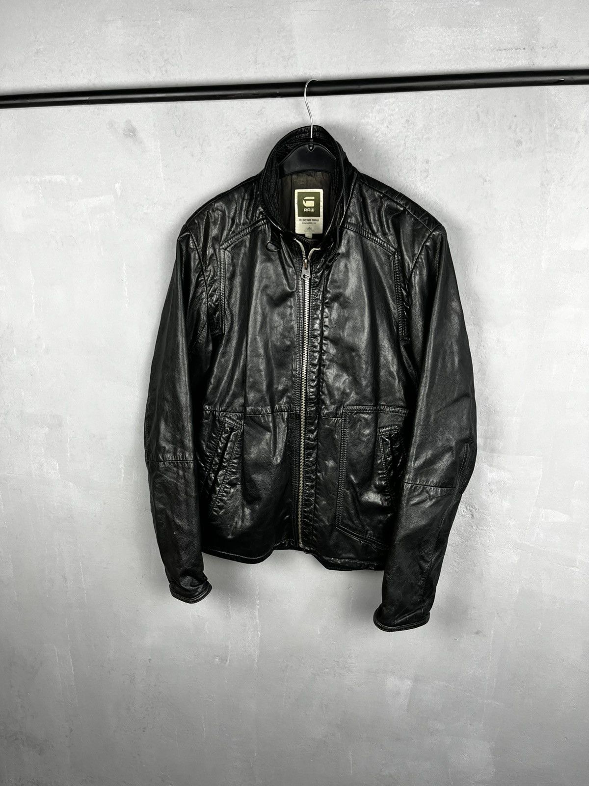 G-Star G-Star Hermans Leather Jacket Size US L / EU 52-54 / 3 - 1 Thumbnail