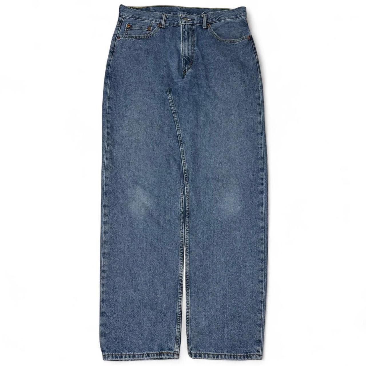 Levi's Levi's 550 Midwash Blue Relaxed Baggy Denim Jeans Size US 33 - 1 Thumbnail