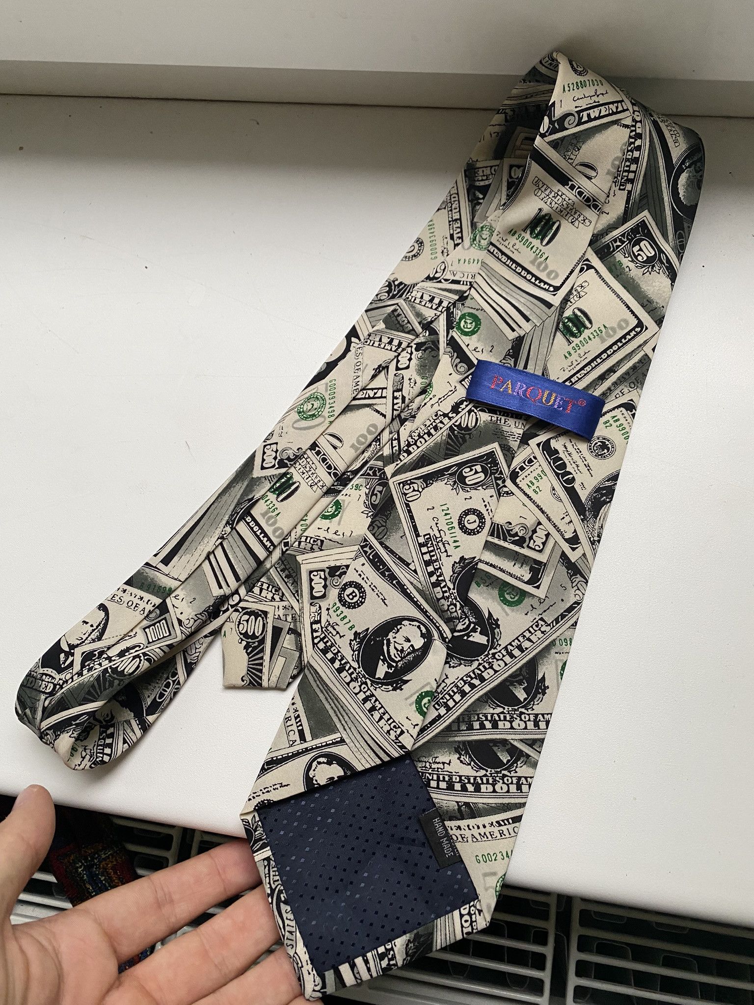 Vintage Tie American Dollar Money Humor Size ONE SIZE - 1 Thumbnail