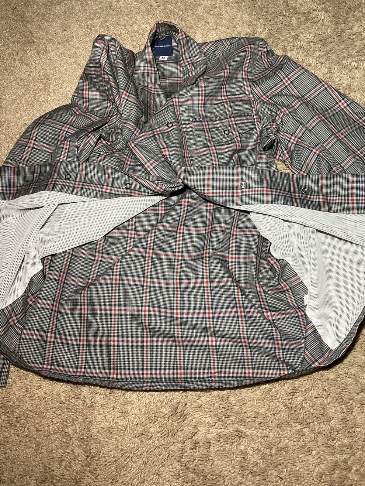 Number (N)ine 1998 Number (N)ine Prince of Wales Shirt Jacket 98 90s Plaid Size US M / EU 48-50 / 2 - 9 Thumbnail