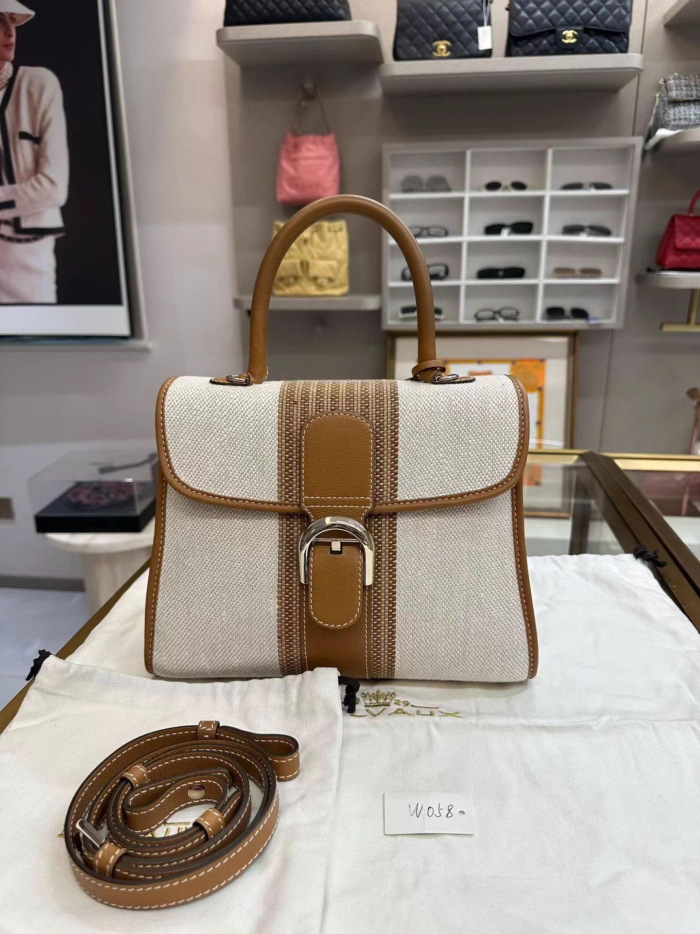 Delvaux Delvaux Brilliant Canvas Caramel Shoulder Crossbody Unused Size ONE SIZE - 3 Thumbnail