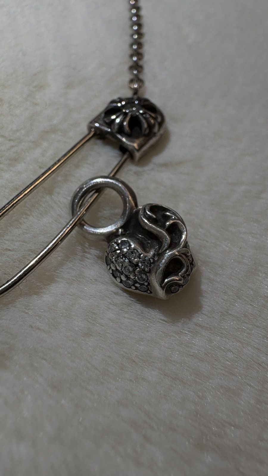 Chrome Hearts Chrome Hearts Diamond Necklace Silver Size ONE SIZE - 6 Thumbnail