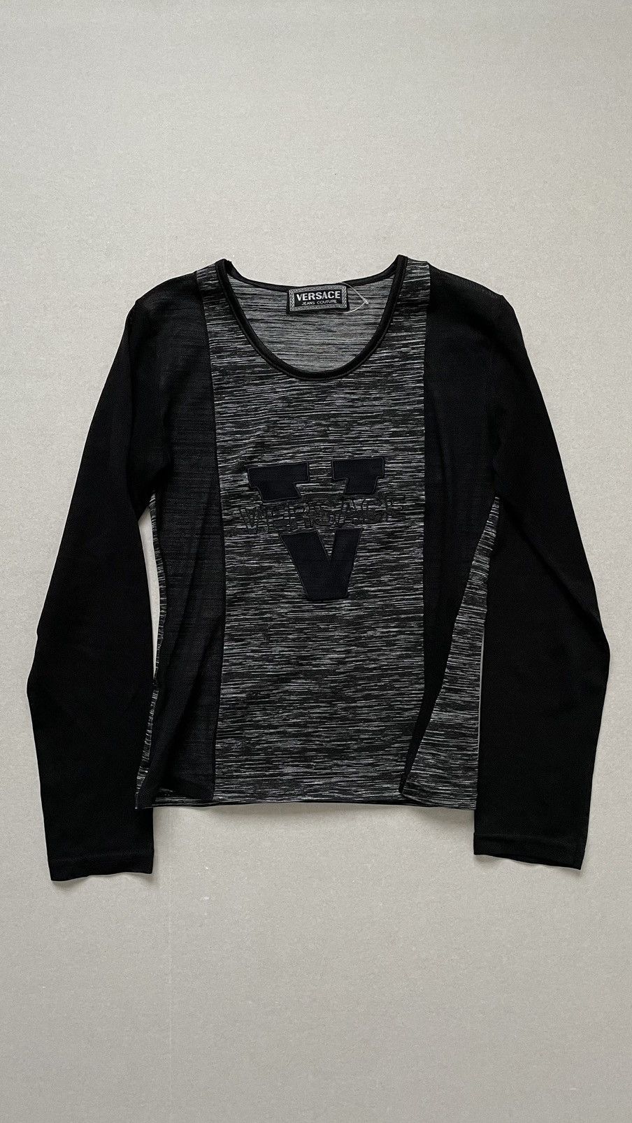 Versace Jeans Couture versace mesh logo long sleeve Size S / US 4 / IT 40 - 1 Thumbnail