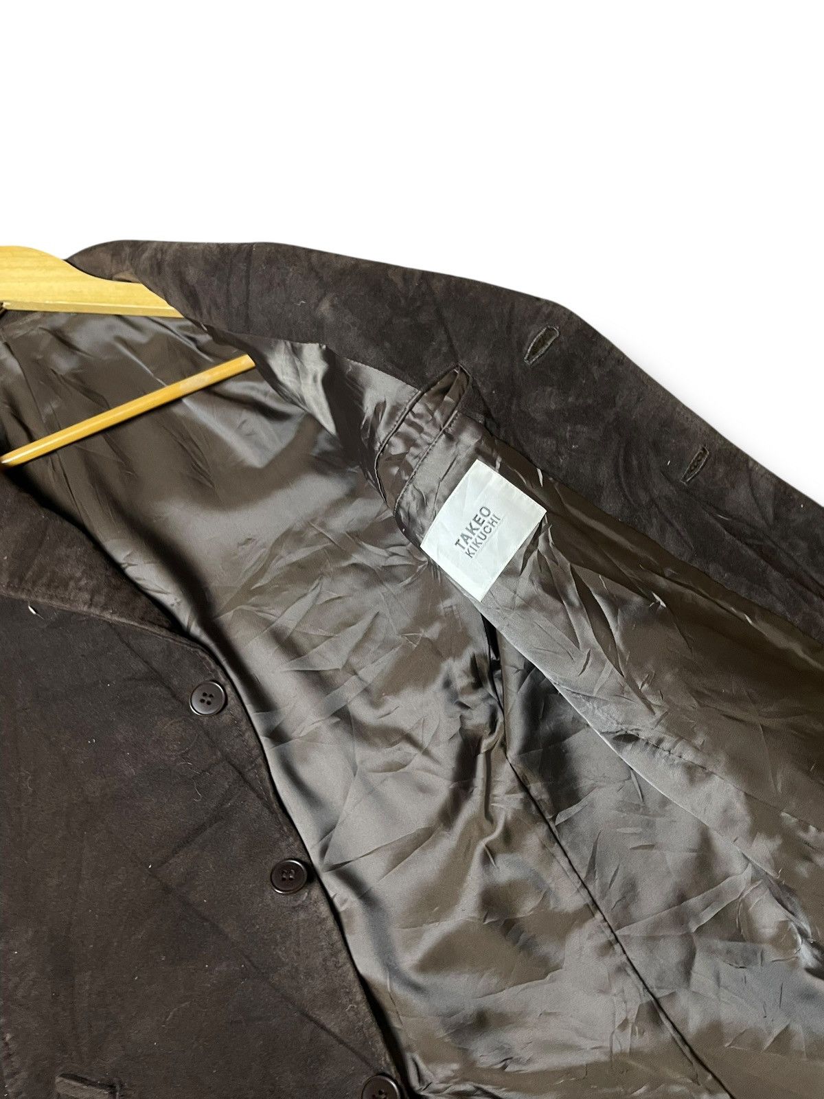 Japanese Brand × Takeo Kikuchi × Vintage Takeo Kikuchi Leather Suede Jacket (108) Size US XXS / EU 40 - 6 Thumbnail