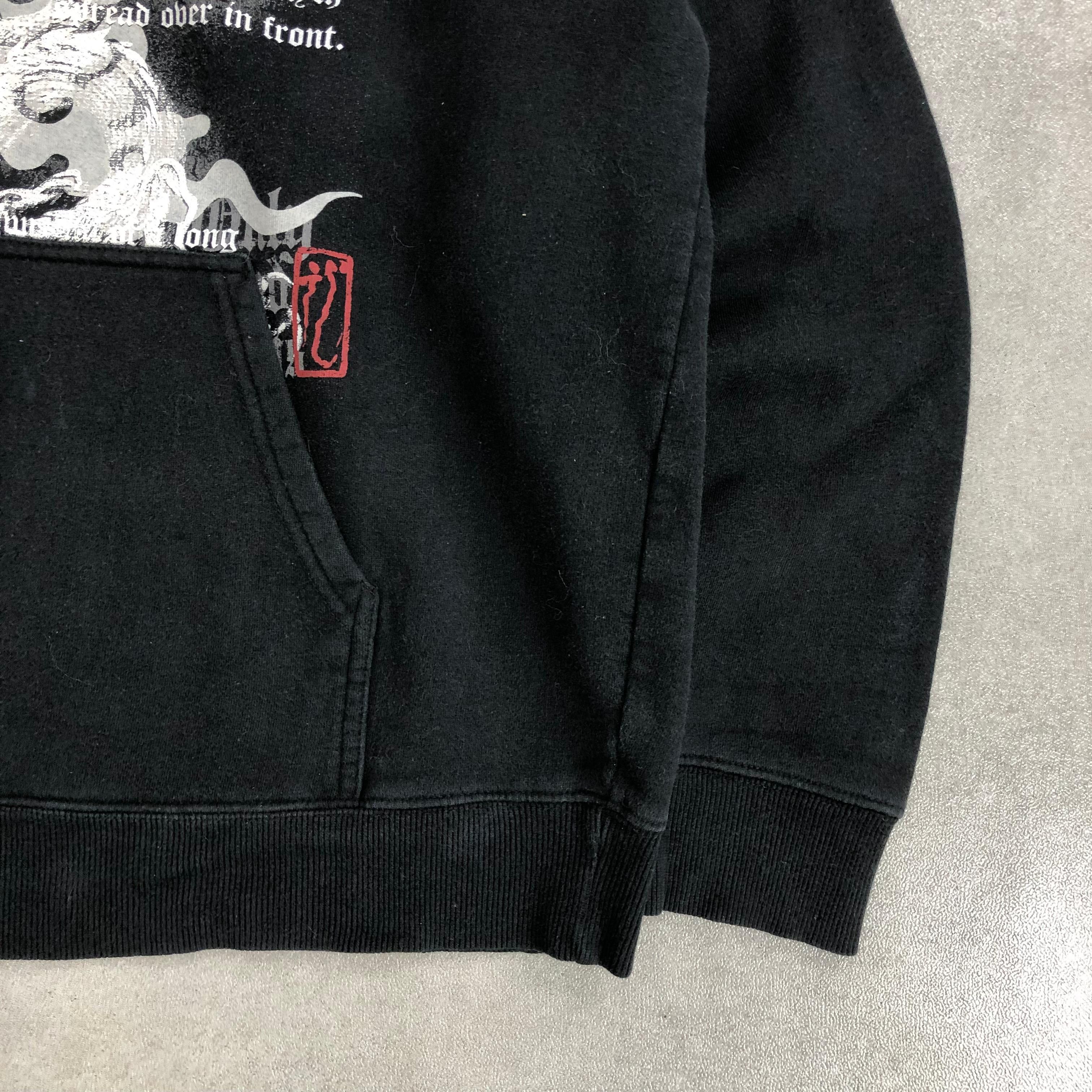 Japanese Brand Y2K 2000s Sorridere Fur Hoodie Lgb Goa Poem Style Size US L / EU 52-54 / 3 - 6 Thumbnail