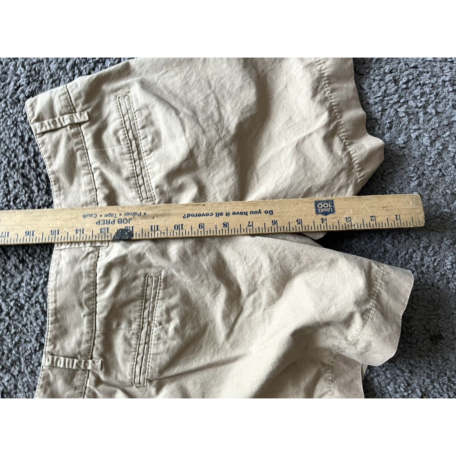 Loft VINTAGE Loft Outlet Shorts Womens 2 Beige Flat Front Low Rise Light Wash 4" Casual Womens Size 26" / US 2 / IT 38 - 5 Thumbnail