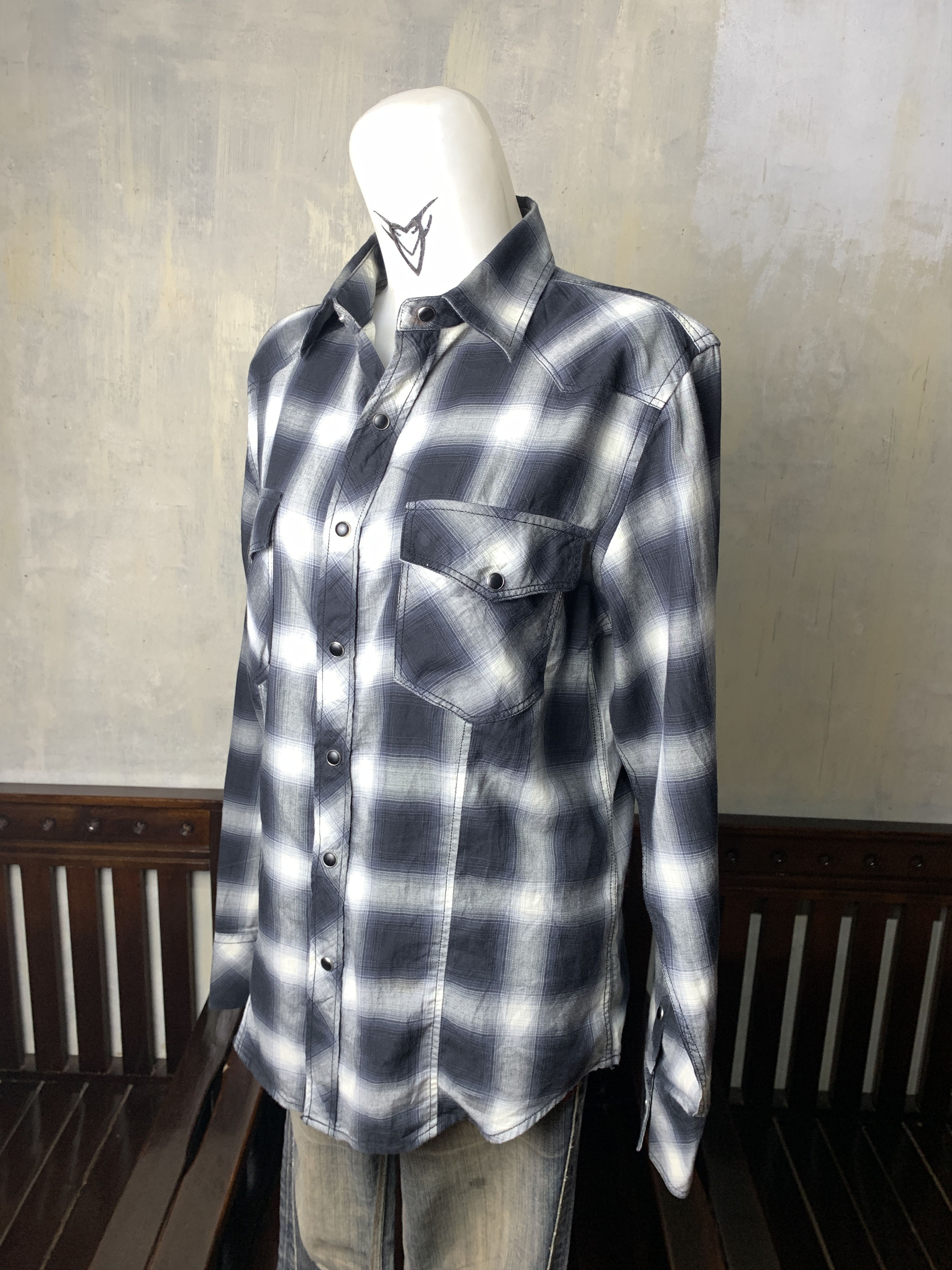Japanese Brand Garcon Wave Veterano Western Shirt (M) Size M / US 6-8 / IT 42-44 - 2 Thumbnail