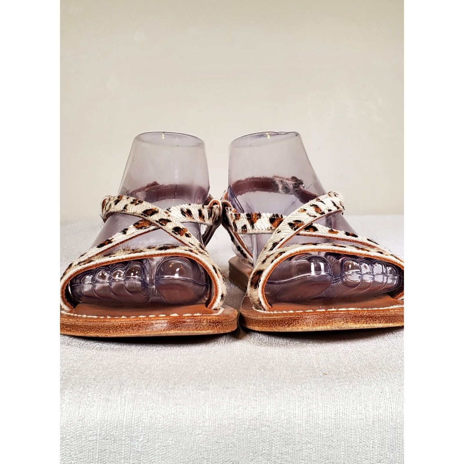 Vintage K. Jacques Leopard St Tropes Strappy Leather Sandals Womens US 8.5 Size US 9 / IT 39 - 4 Thumbnail
