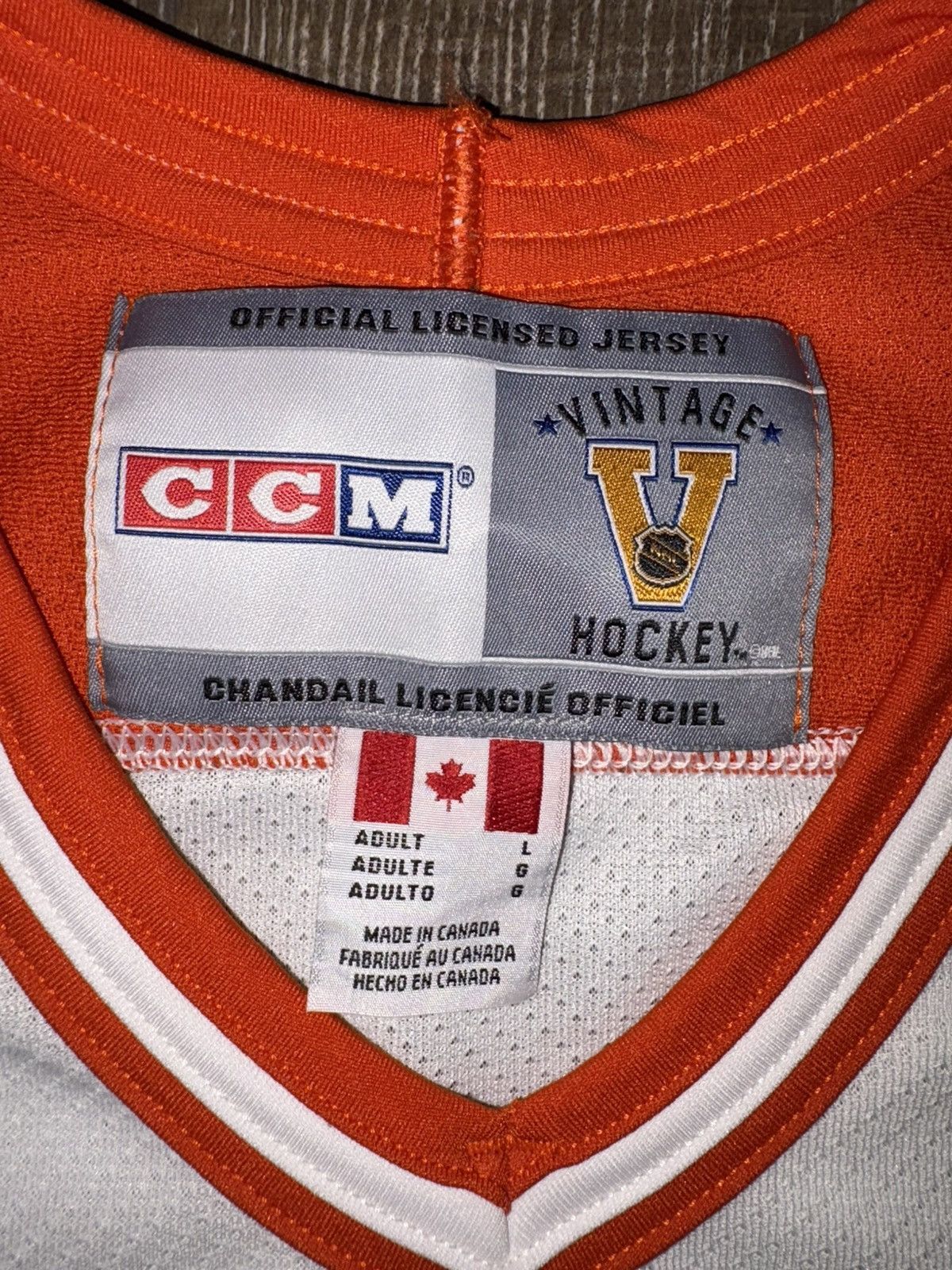 NHL Whales Vintage Hockey Jersey Size US L / EU 52-54 / 3 - 2 Thumbnail