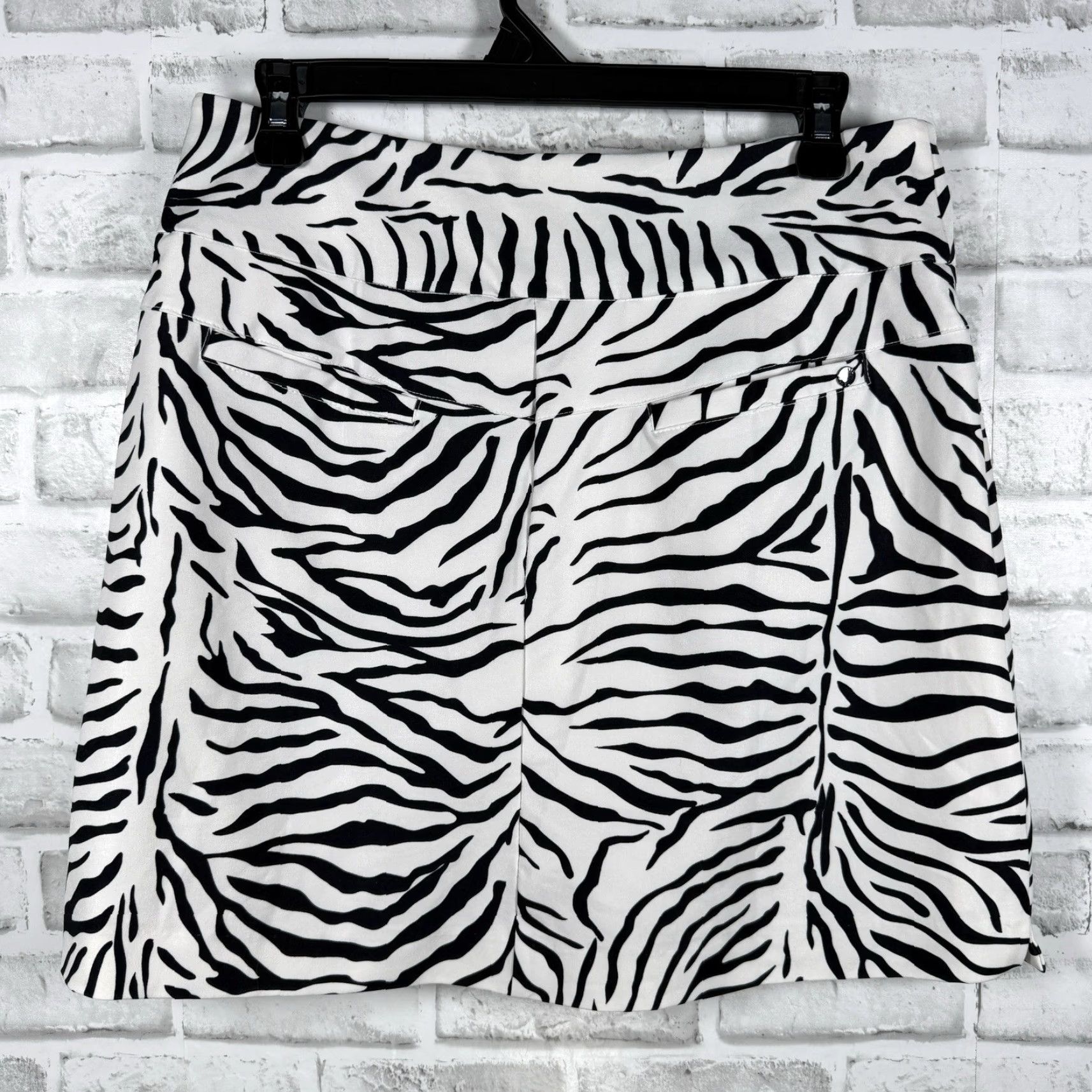 Vintage Tail Zebra Print Athletic Polyester Golf Skirt Womens Size 4 Size 27" / US 4 / IT 40 - 5 Thumbnail