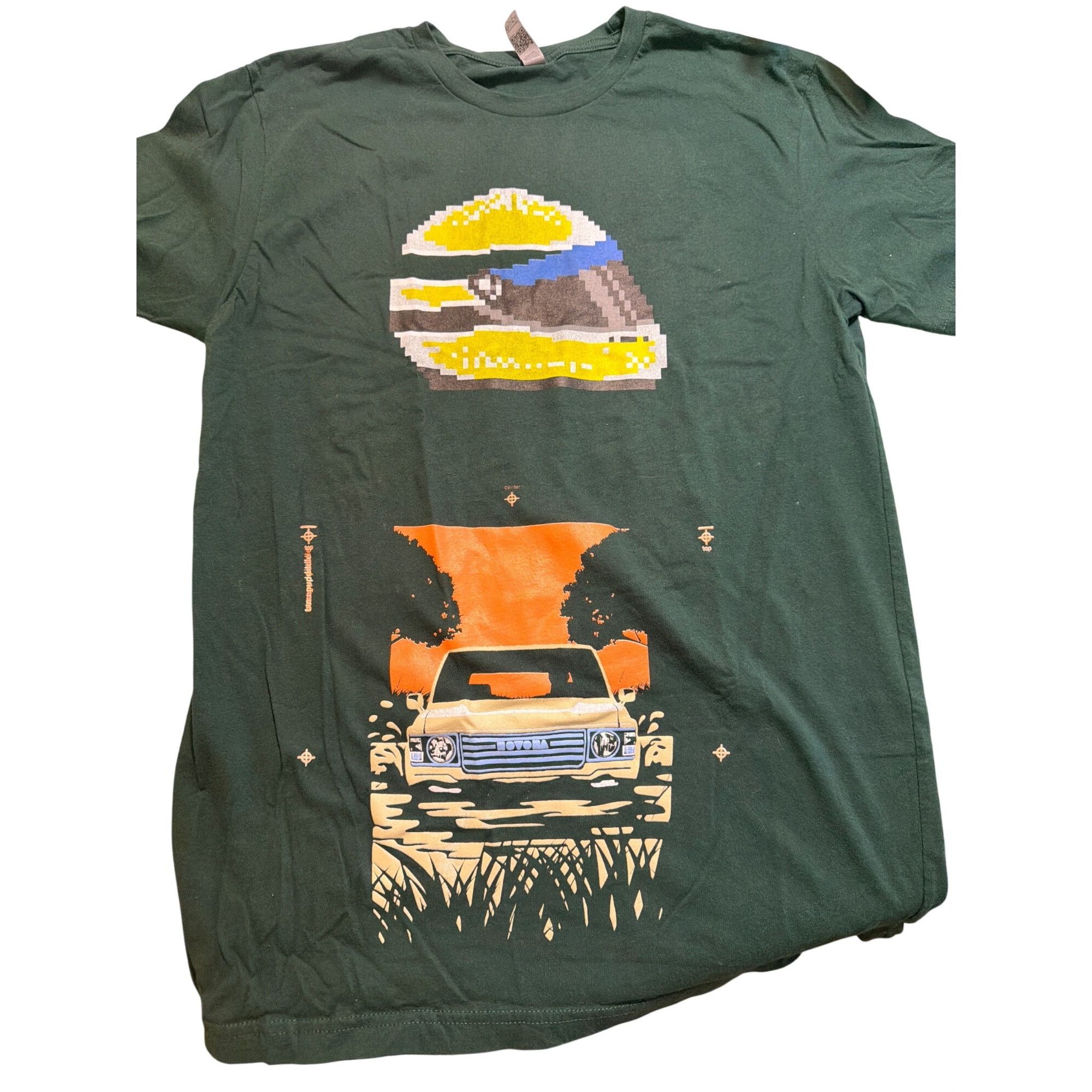 Next Level Drone Hunter Galaga Graphic T Shirt Green Retro Pixel F15E H Size US M / EU 48-50 / 2 - 1 Thumbnail
