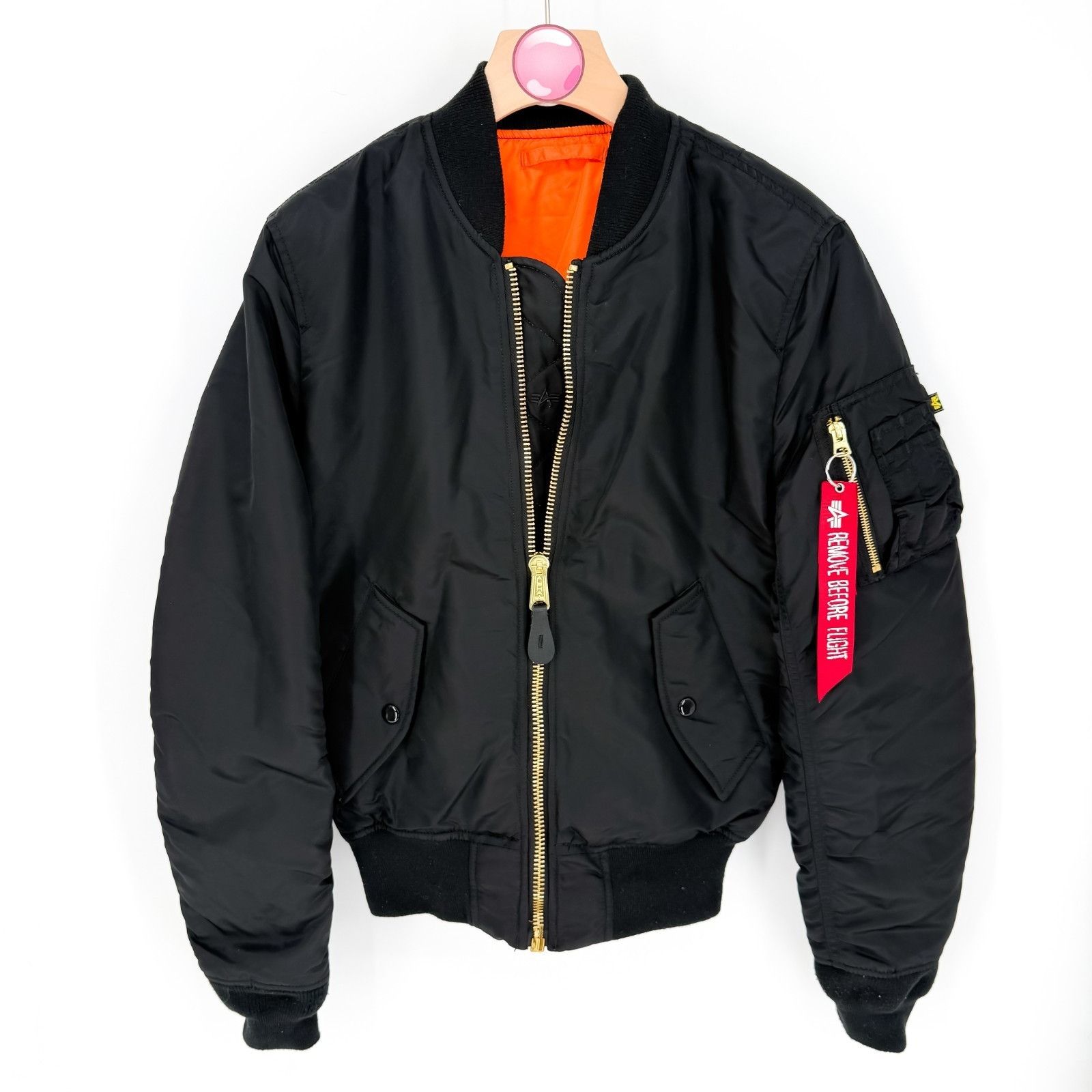 Alpha Industries Alpha Industries MA1 Bomber Jacket Black Slim Fit Nylon Flig Size US XS / EU 42 / 0 - 1 Thumbnail