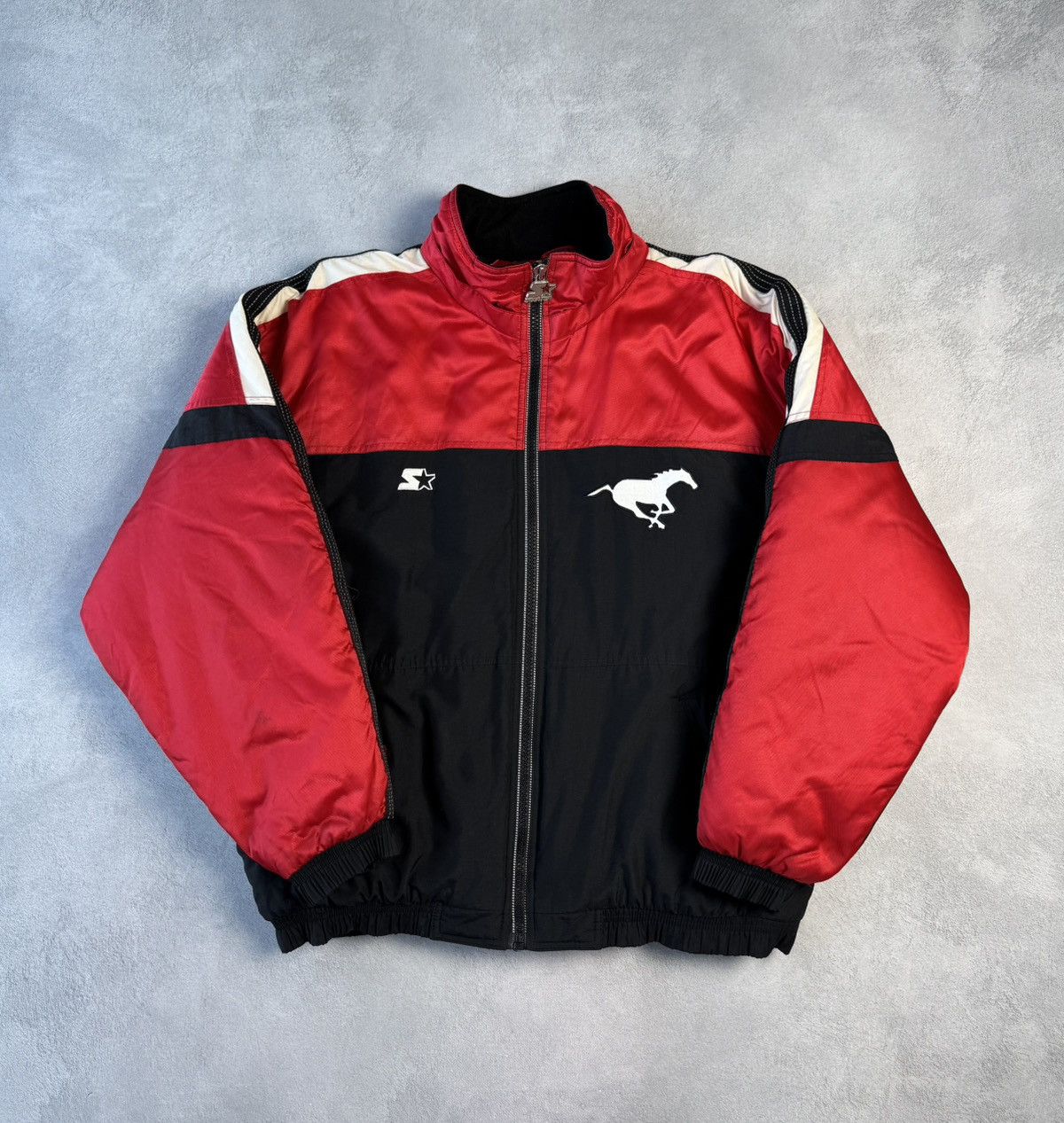 Starter Calgary Stampeders Vintage 90s Football Bomber Jacket Size US L / EU 52-54 / 3 - 2 Thumbnail