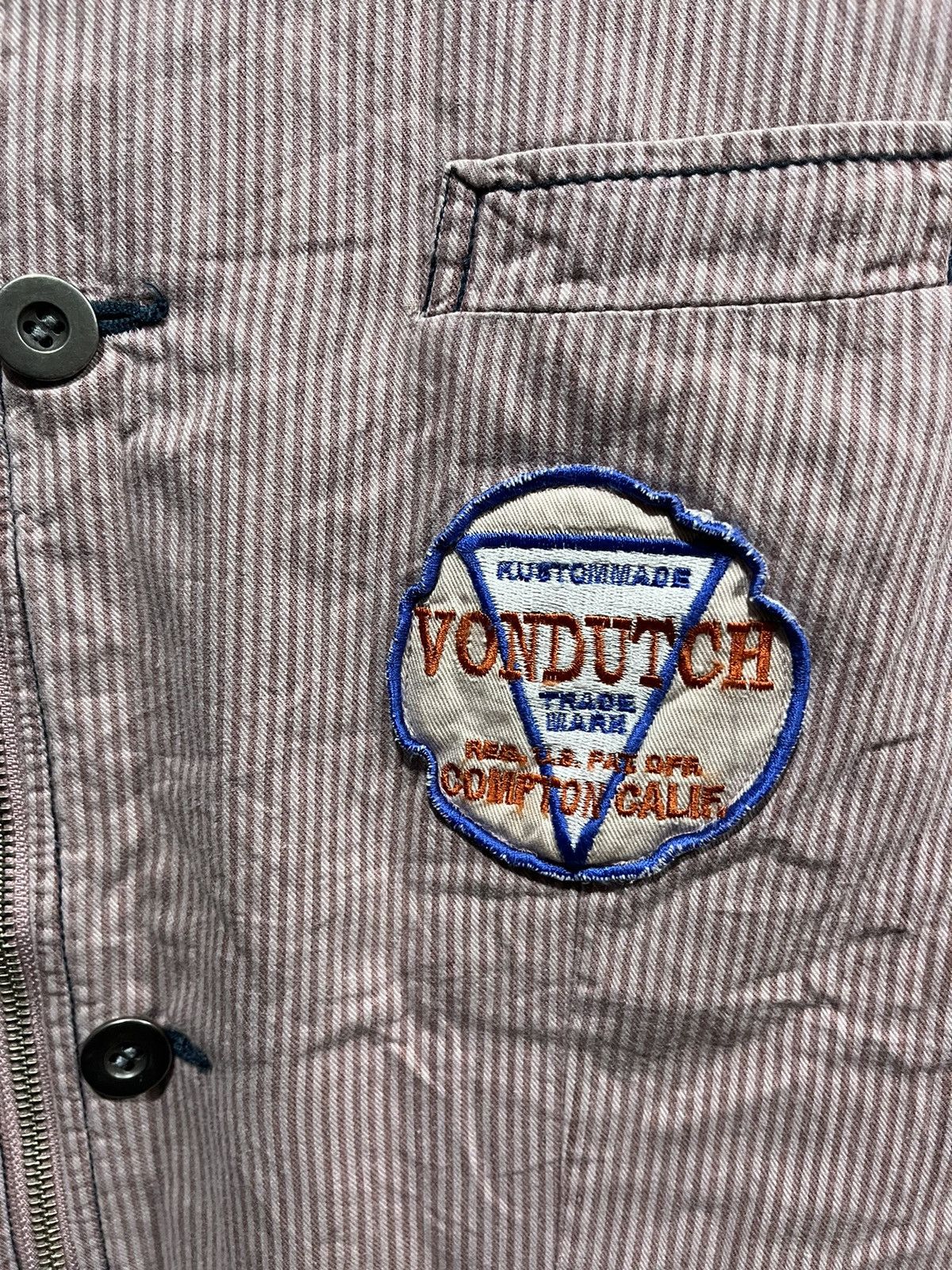 Vintage × Von Dutch Von Dutch Kustom Made Workwear Jacket 00s Size L / US 10 / IT 46 - 3 Thumbnail