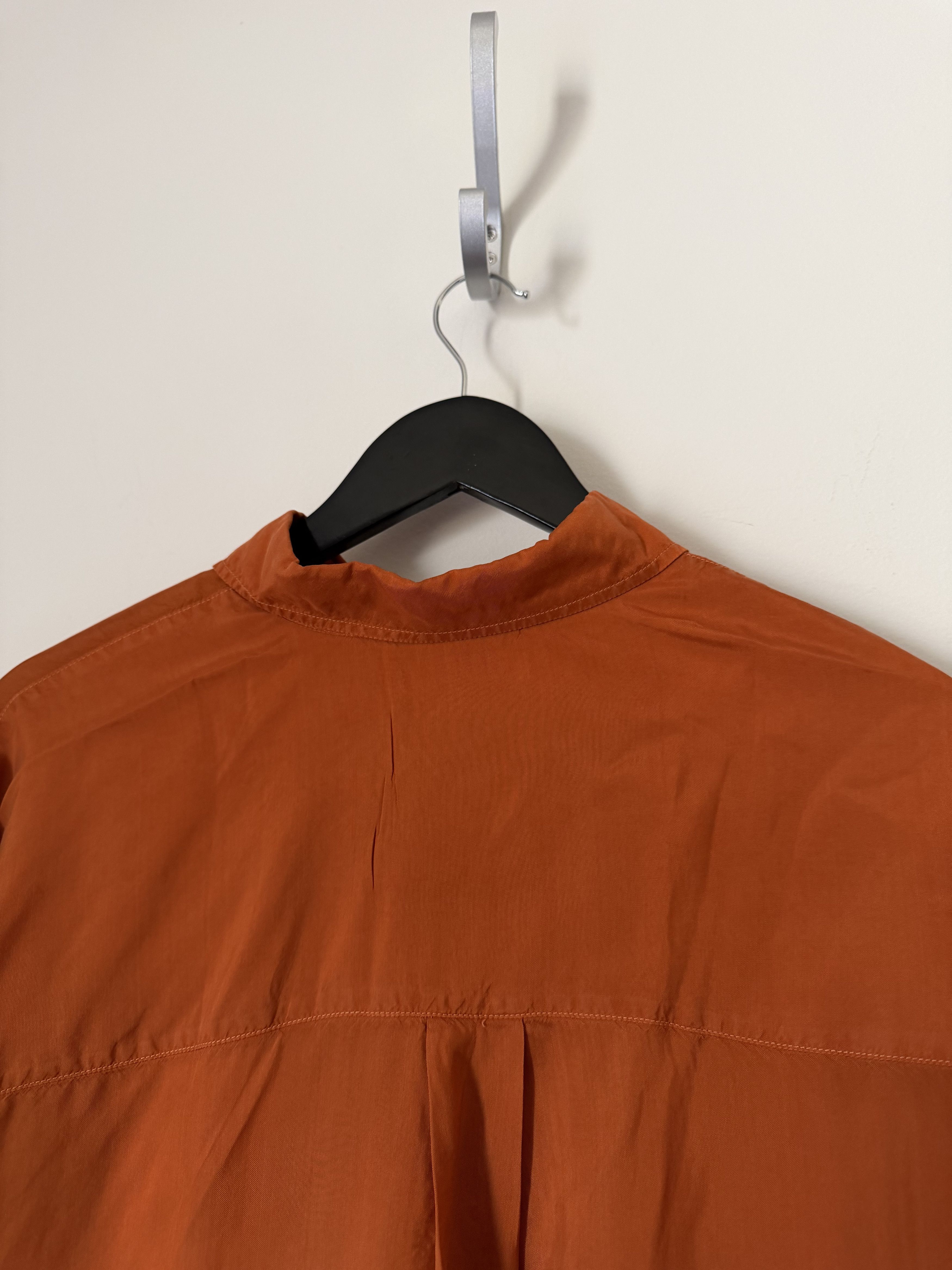 DENIM TEARS × Our Legacy Our Legacy Denim Tears Borrowed Shirt Las Vegas Orange Cupro Size US XL / EU 56 / 4 - 6 Thumbnail