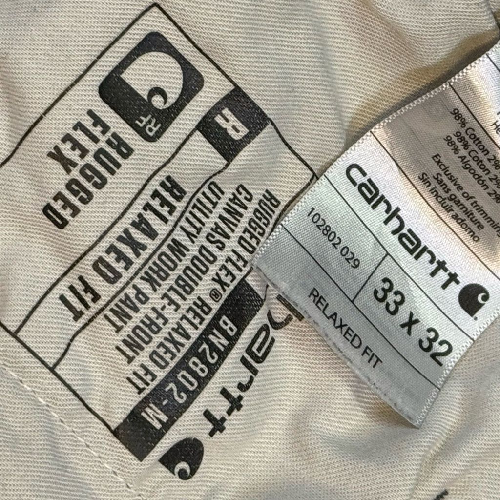 Carhartt Carhartt Men’s 33x32 Gray Double Knee Work Pants Size US 33 - 4 Thumbnail