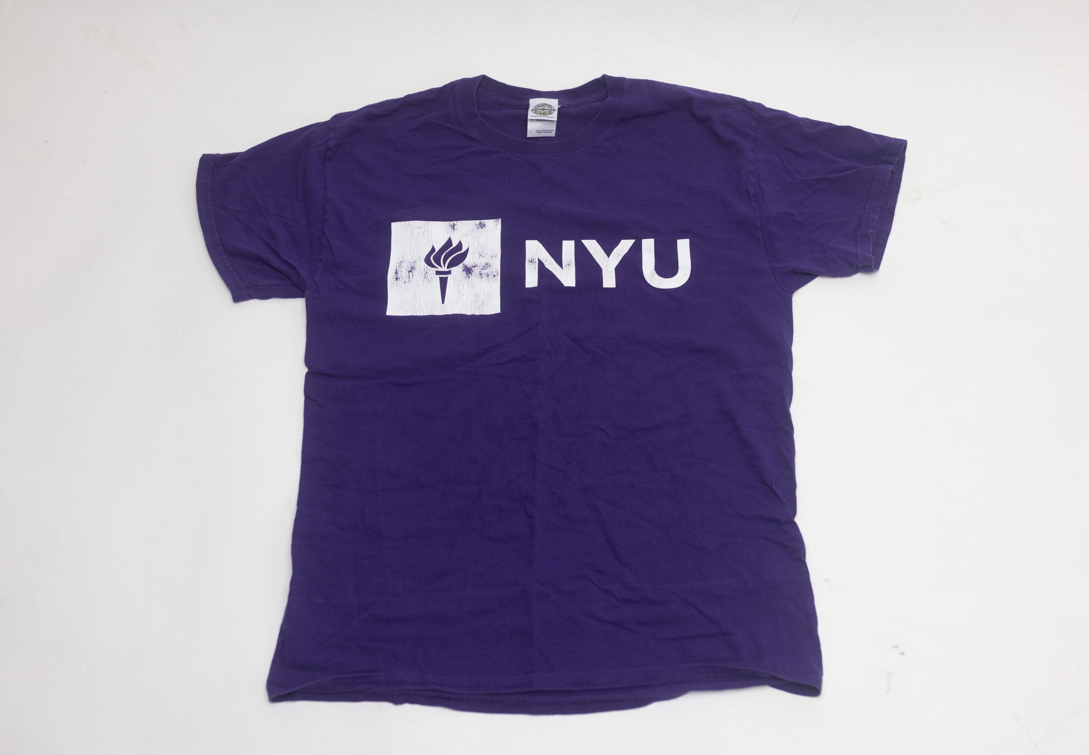 Vintage NYU Tee Shirt Size US L / EU 52-54 / 3 - 1 Thumbnail