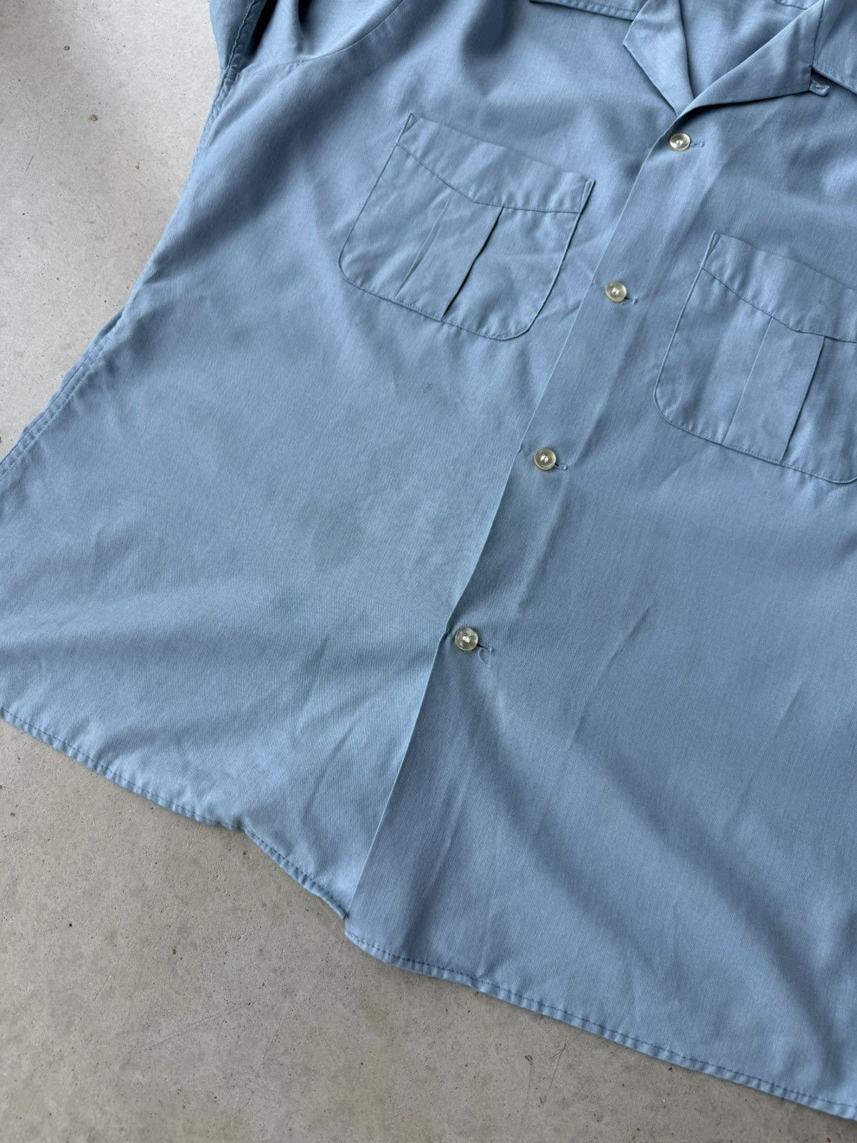 Vintage Vintage 1980s Light Blue Long Sleeve Button Up Size US M / EU 48-50 / 2 - 5 Thumbnail