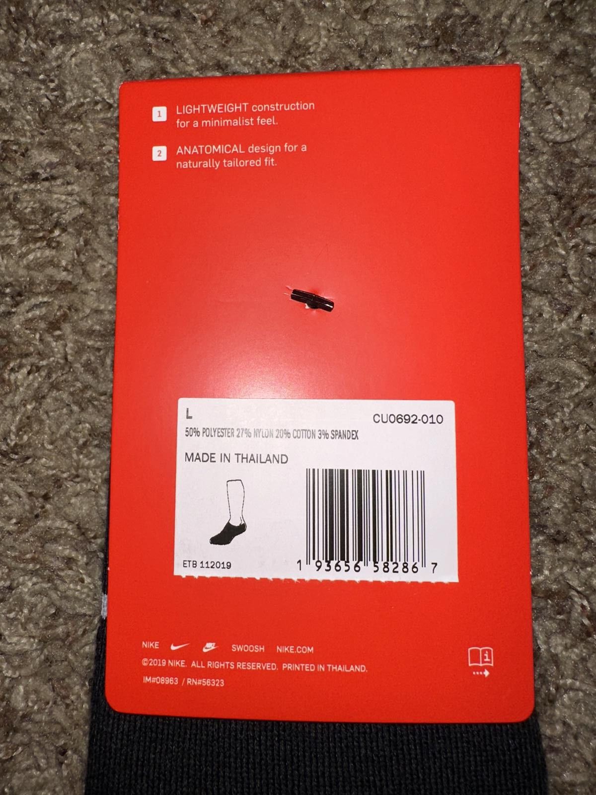 Nike Nike Mens 2-Pack SNKRS Sox Essential No Show Footie Socks Size ONE SIZE - 7 Thumbnail