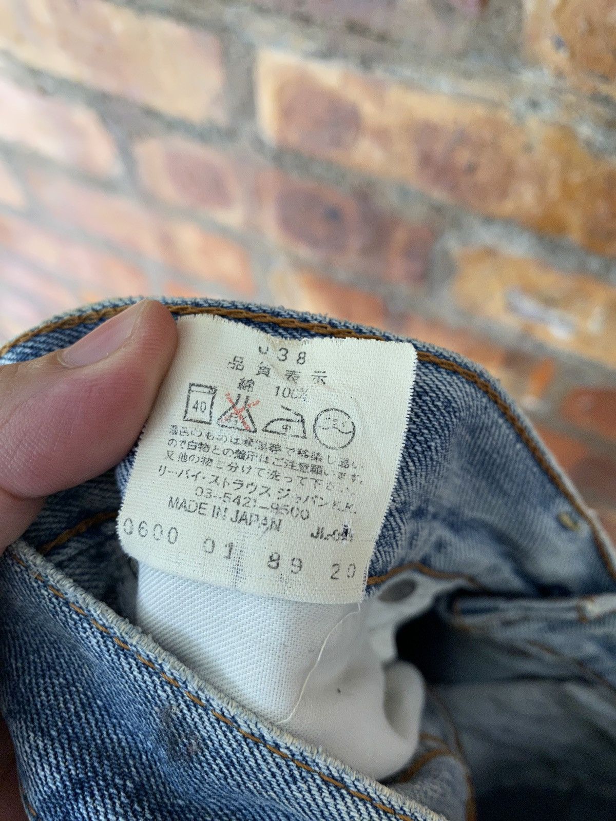 Japanese Brand Vtg Levis Distressed Cross Custom/Rebuild in Japan Size US 29 - 18 Thumbnail