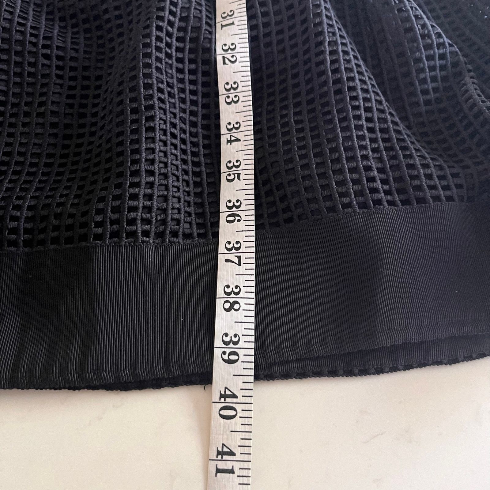 Orla Kiely Orla Kiely Black Grid Mesh Sleeveless Knee Length Dress Size M / US 6-8 / IT 42-44 - 11 Thumbnail