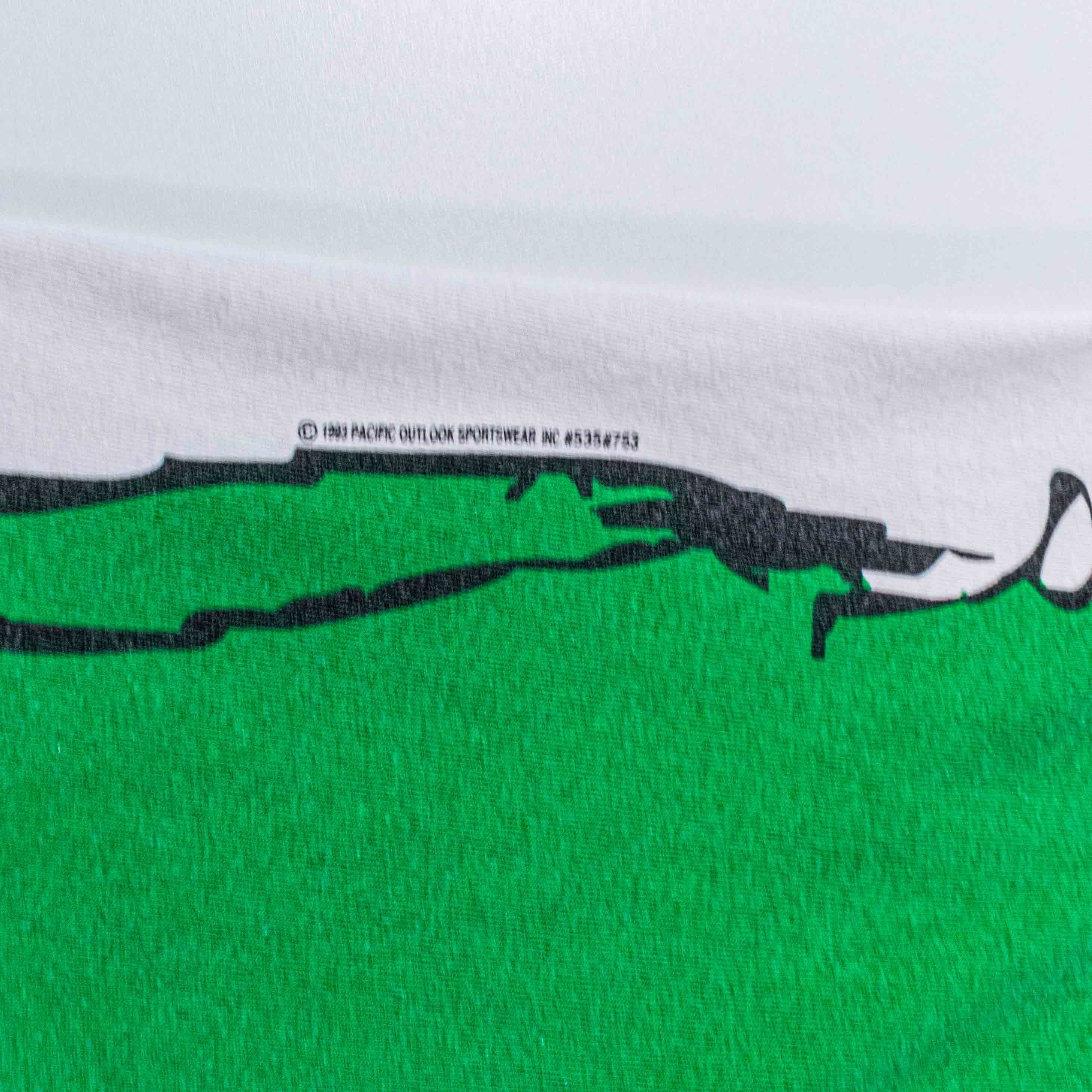 Vintage VTG Line Shots 1994 World Cup Italy T-Shirt Big Print Soccer Size US L / EU 52-54 / 3 - 5 Thumbnail