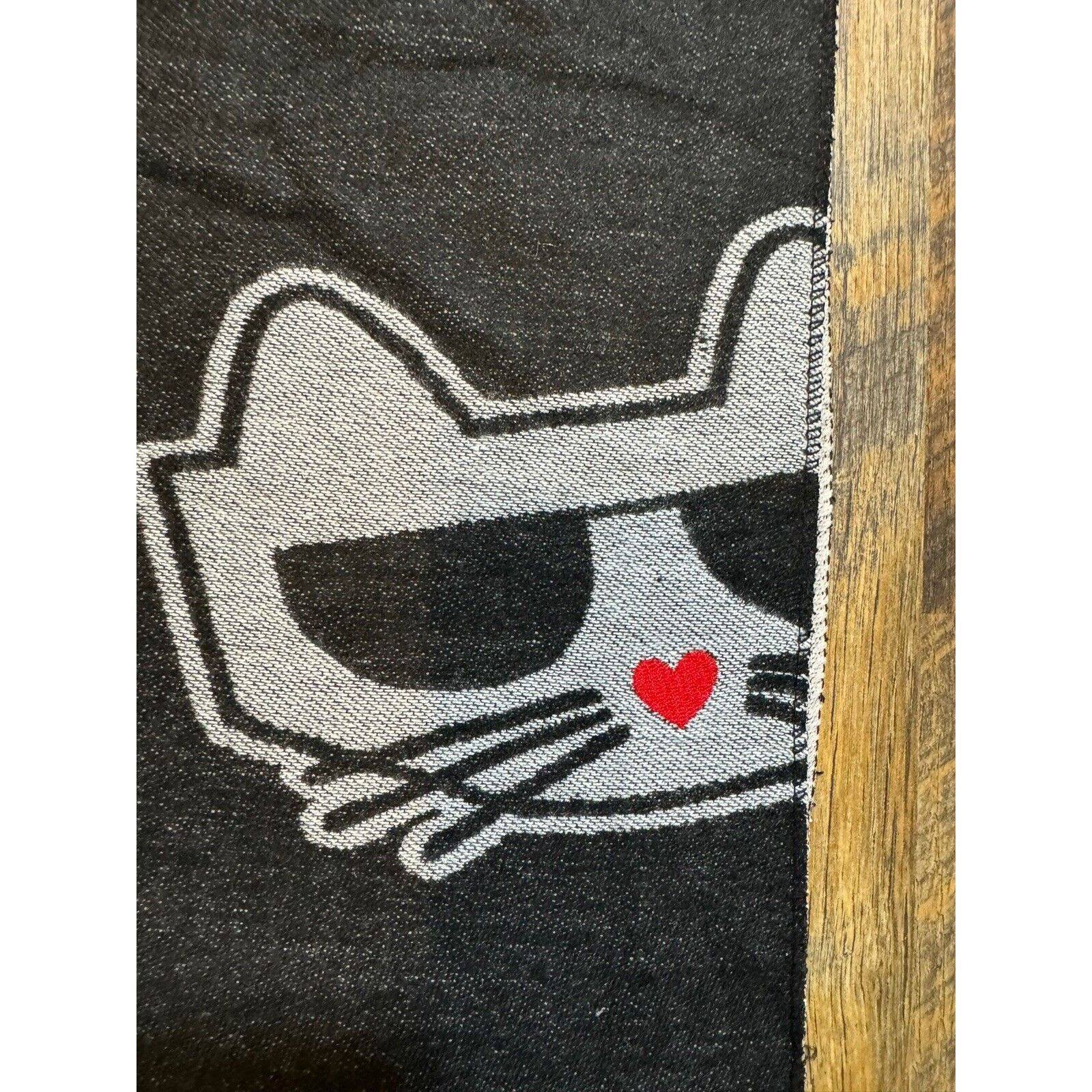 Karl Lagerfeld Karl Lagerfeld Black Scarf Shawl Choupette One Size 70*13 Size ONE SIZE - 4 Thumbnail
